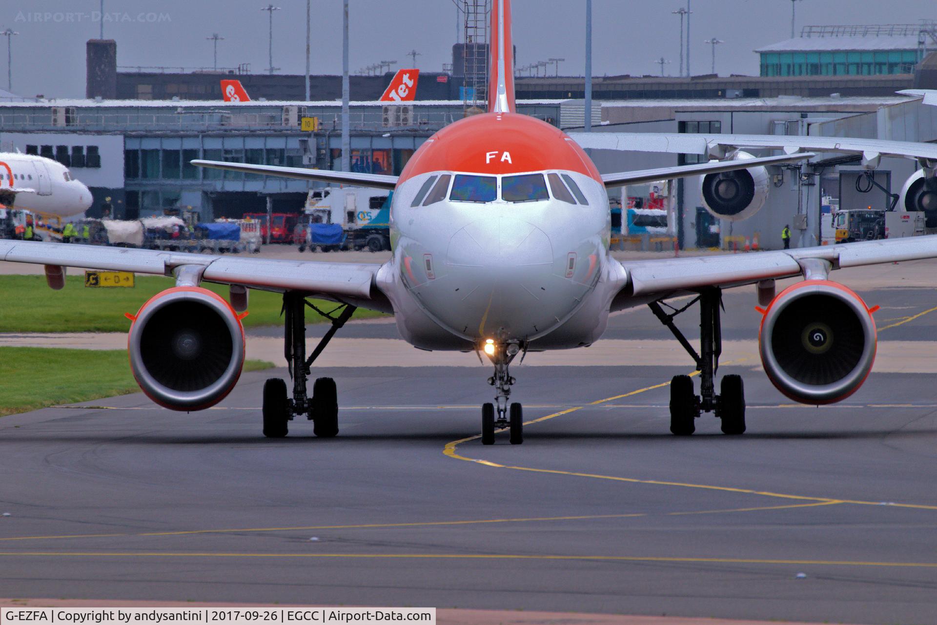 G-EZFA, 2009 Airbus A319-111 C/N 3788, taxing out for take off