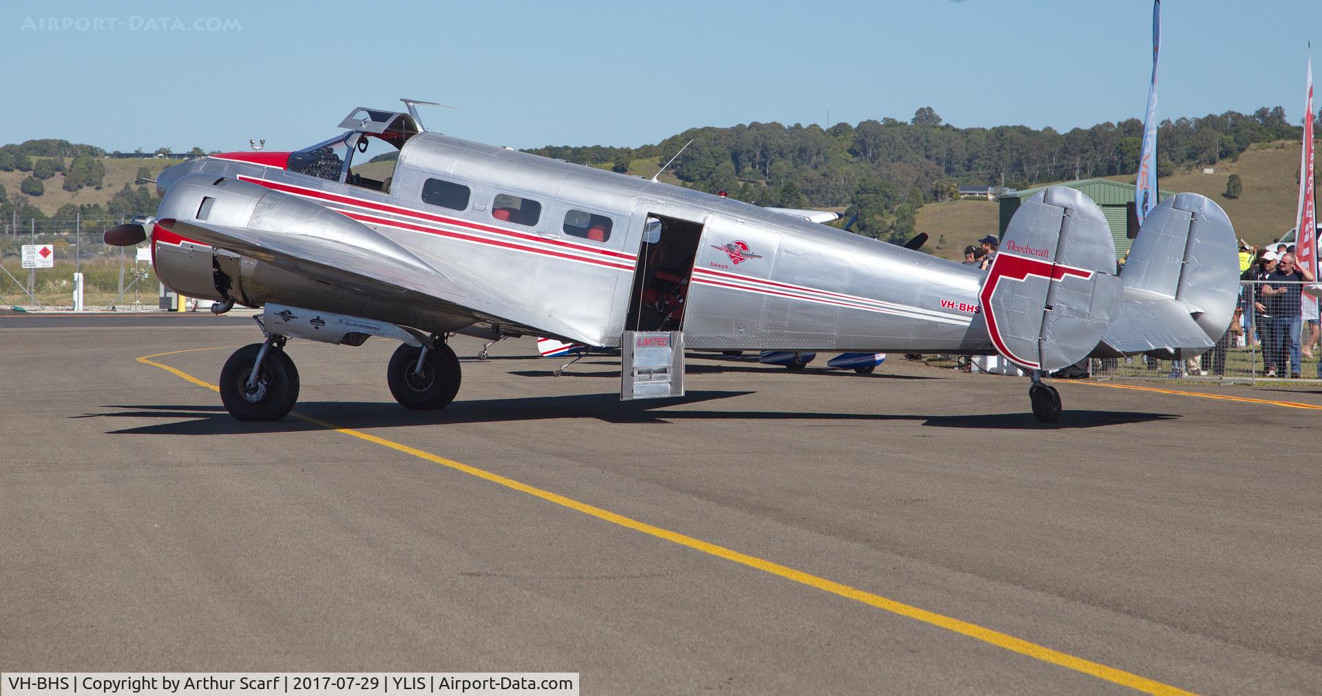 VH-BHS, 1952 Beech Expeditor 3TM C/N CA-198, Lismore NSW Aviation Expo 2017