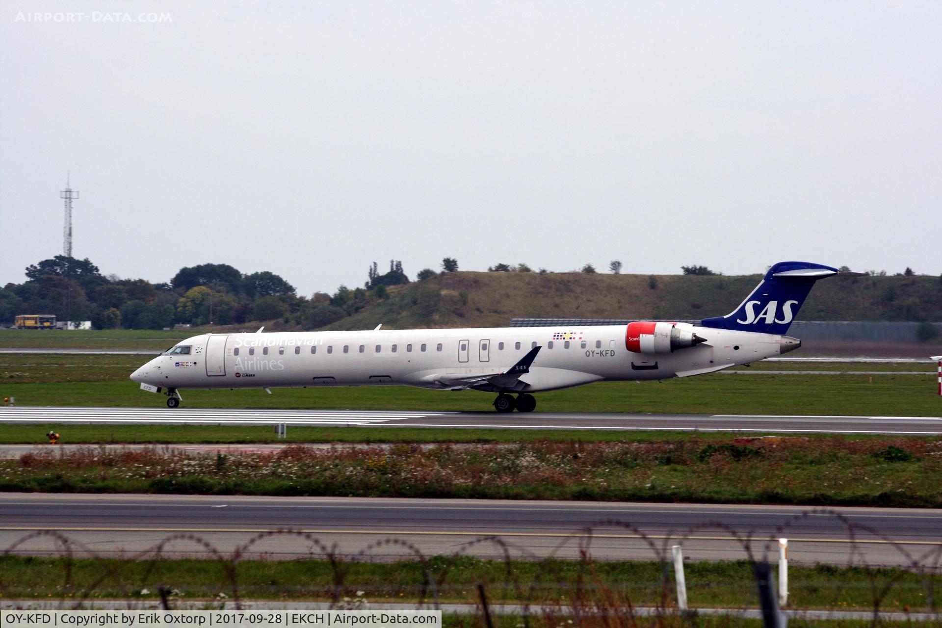 OY-KFD, 2009 Bombardier CRJ-900 (CL-600-2D24) C/N 15221, OY-KFD landed rw 04L