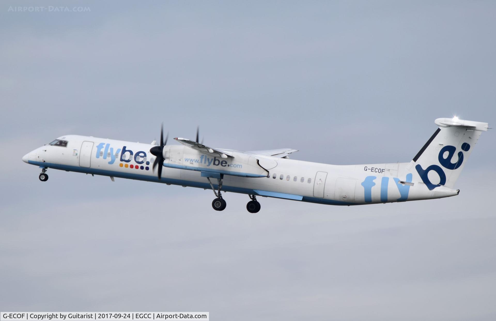 G-ECOF, 2008 De Havilland Canada DHC-8-402Q Dash 8 C/N 4216, At Manchester