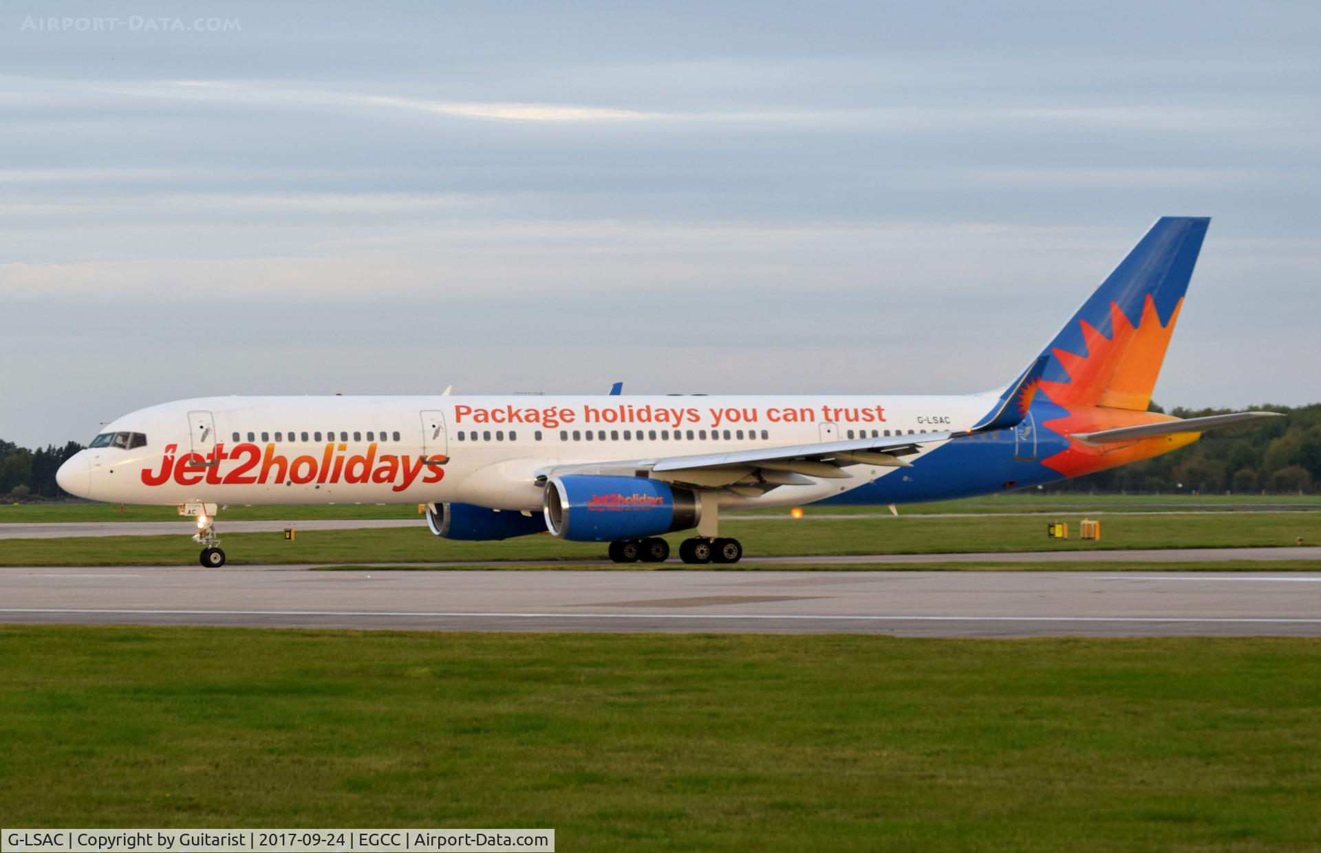 G-LSAC, 1992 Boeing 757-23A C/N 25488, At Manchester