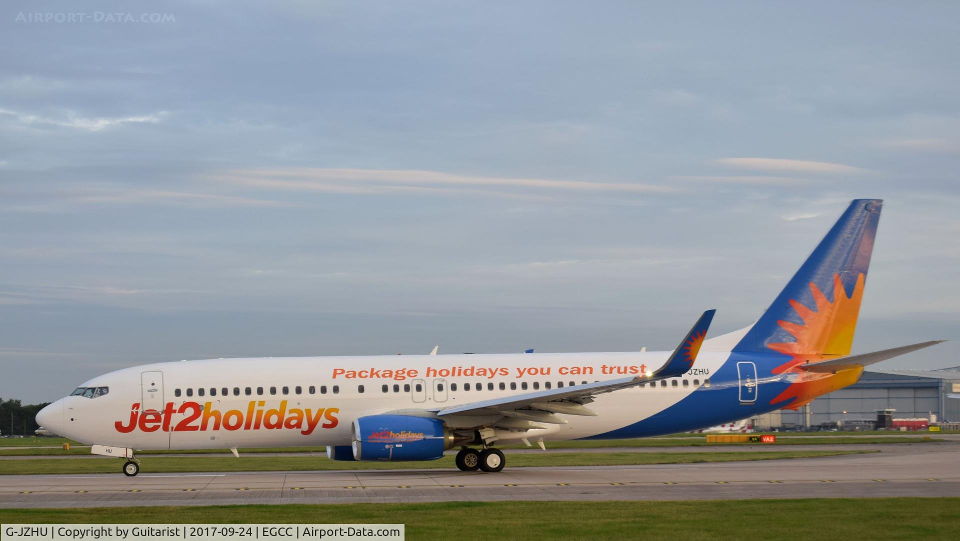 G-JZHU, 2016 Boeing 737-800 C/N 63151, At Manchester