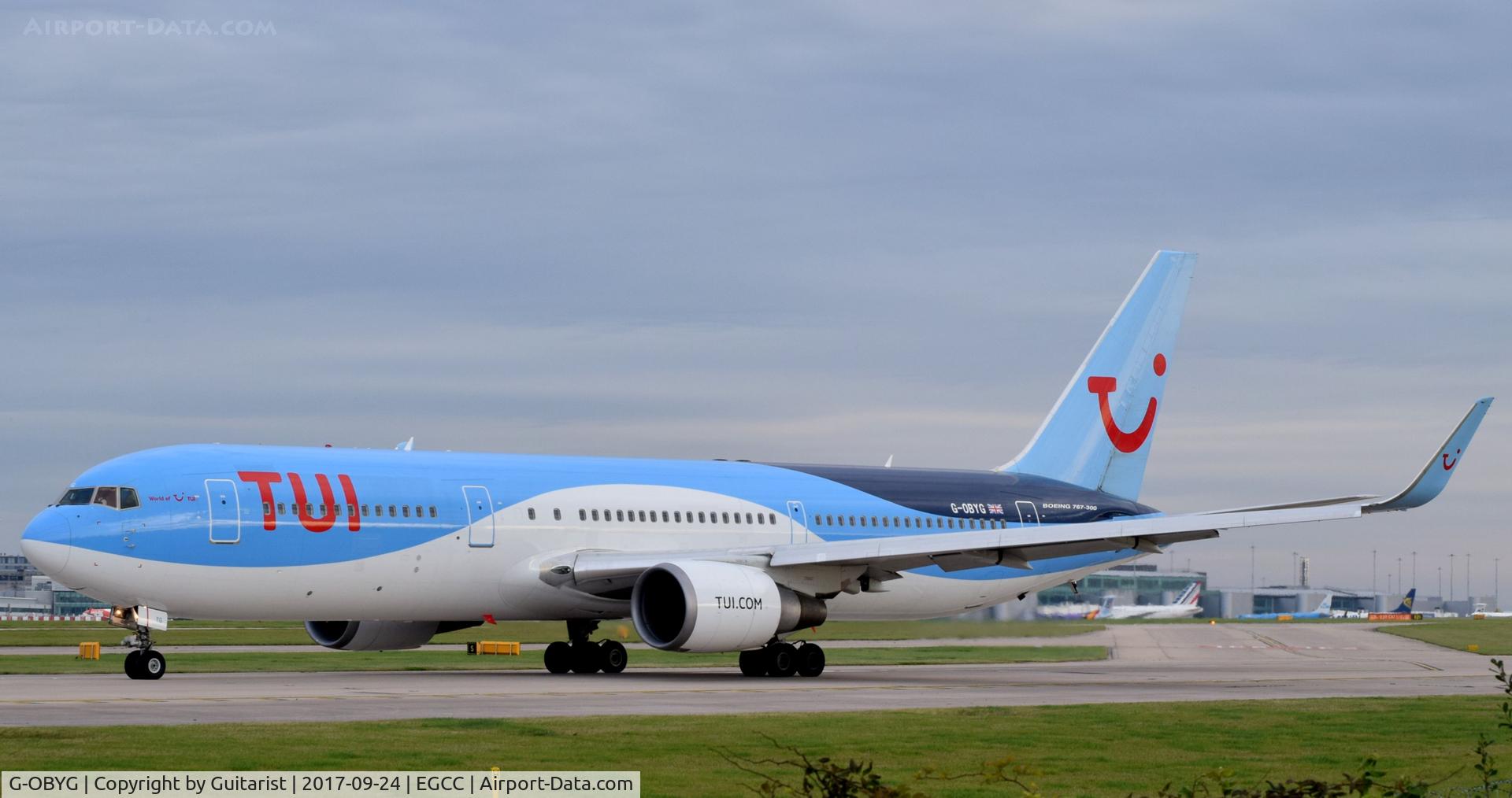 G-OBYG, 1999 Boeing 767-304 C/N 29137, At Manchester