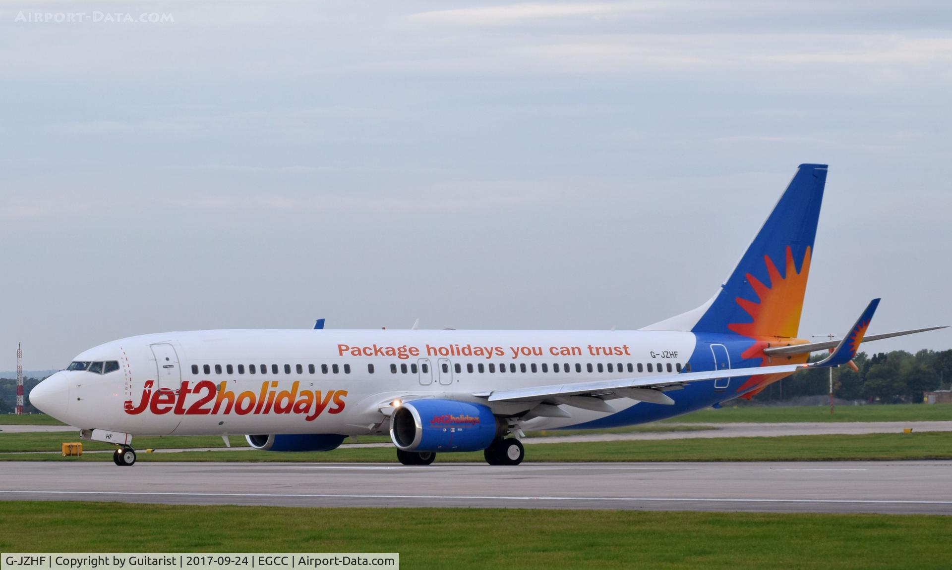 G-JZHF, 1999 Boeing 737-8K2 C/N 28378, At Manchester