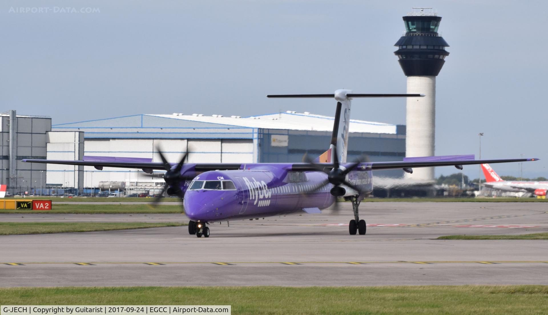 G-JECH, 2005 De Havilland Canada DHC-8-402Q Dash 8 C/N 4103, At Manchester
