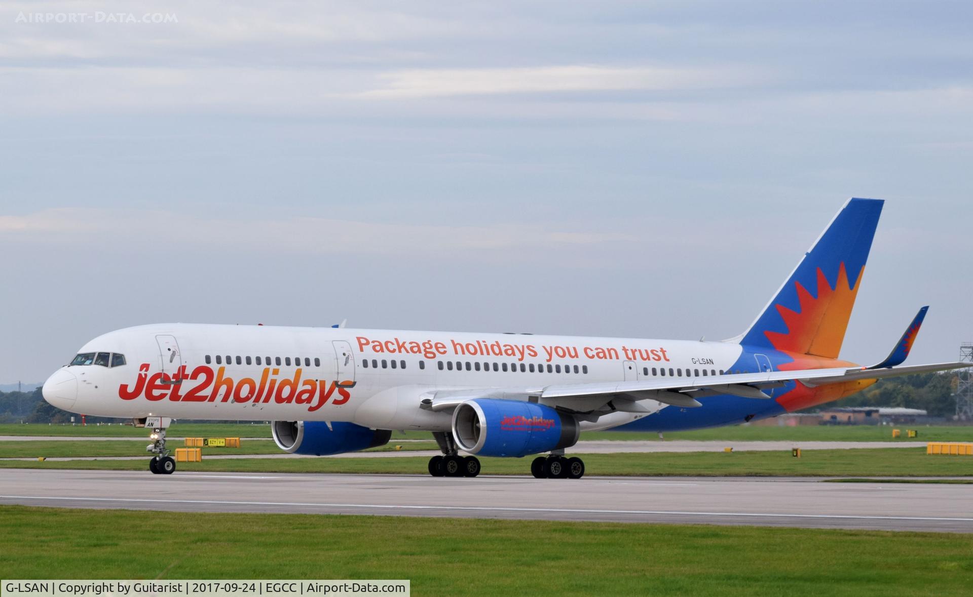 G-LSAN, 1994 Boeing 757-2K2 C/N 26635, At Manchester