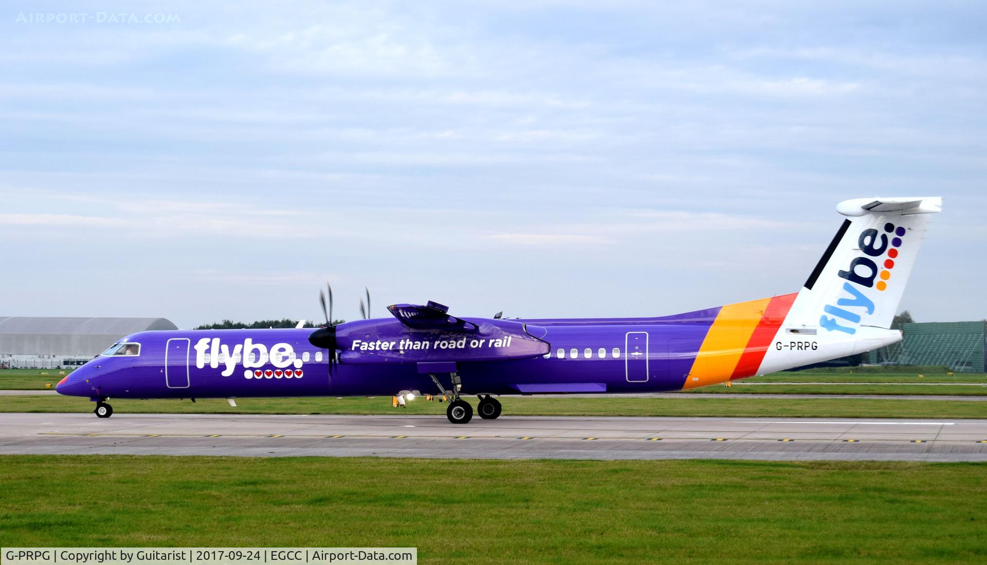 G-PRPG, 2008 Bombardier DHC-8-402 Dash 8 C/N 4191, At Manchester