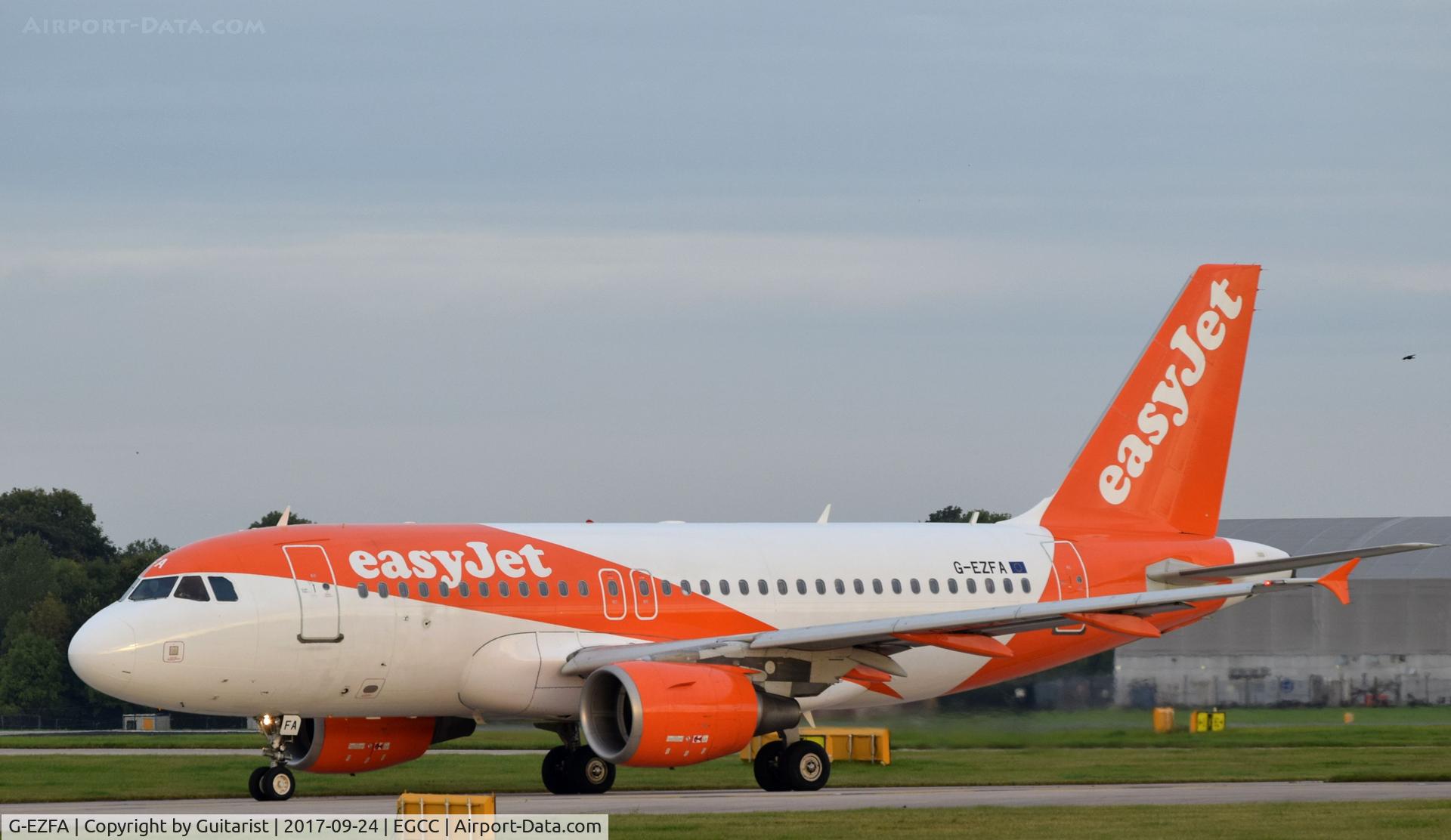 G-EZFA, 2009 Airbus A319-111 C/N 3788, At Manchester