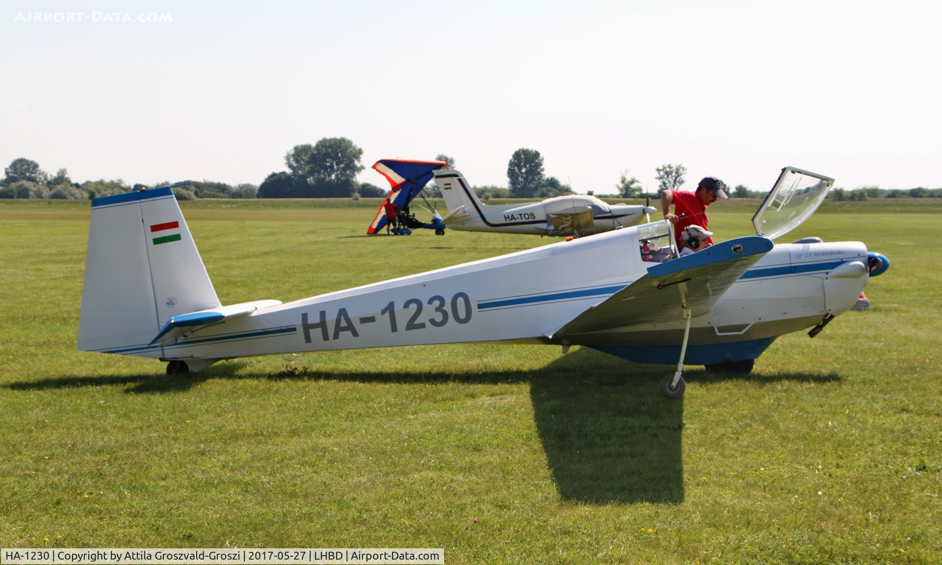 HA-1230, 1971 Scheibe SF-25C Falke C/N 46217C, Börgönd Airport, Hungary