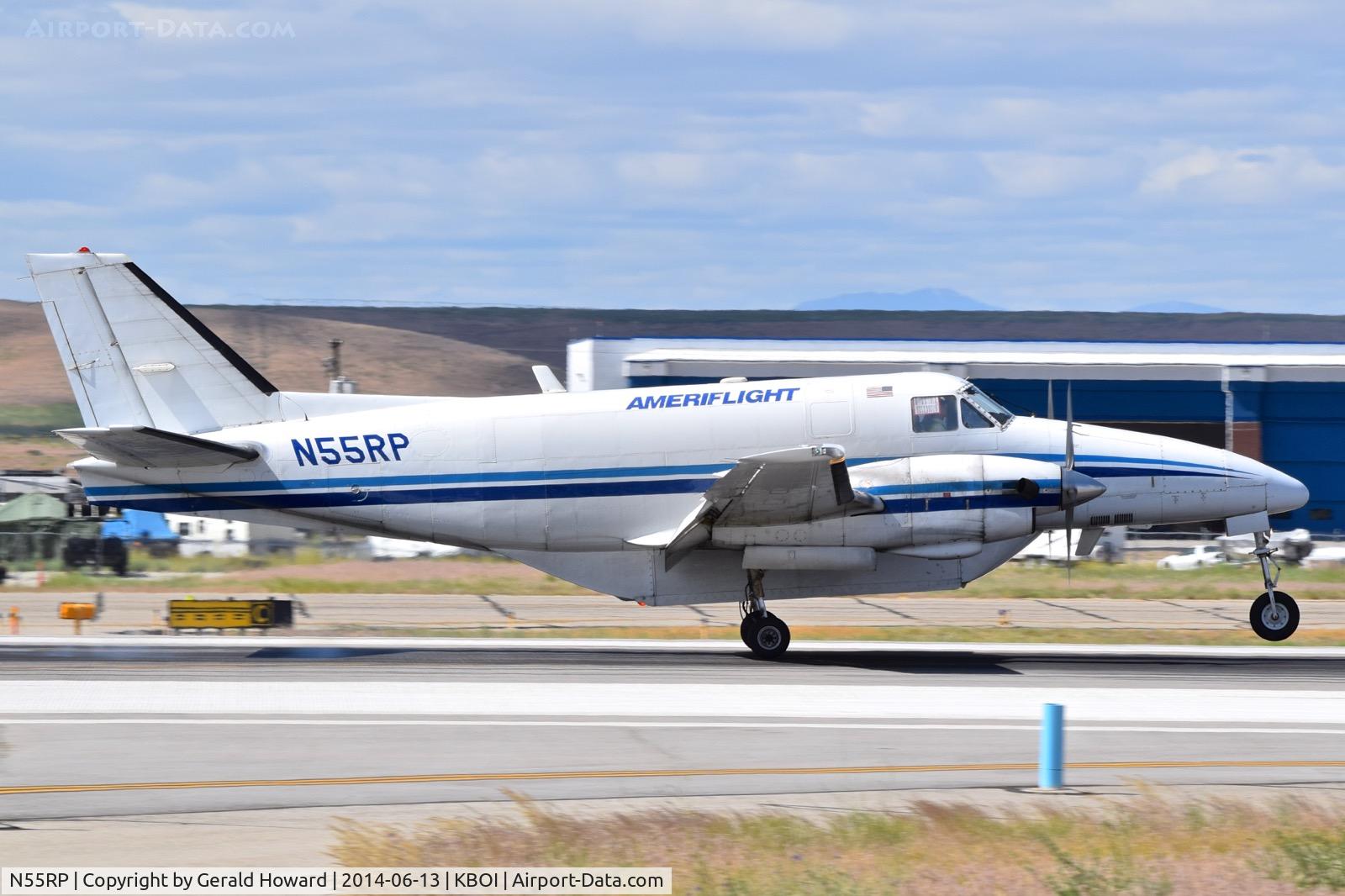 N55RP, 1982 Beech C99 Airliner C/N U-198, Landing RWY 28L.
