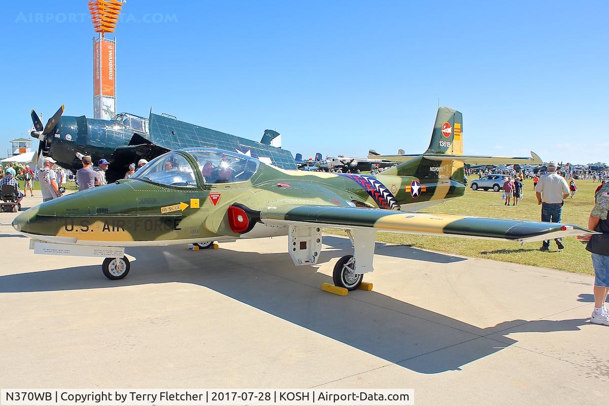 N370WB, 1966 Cessna T-37C Tweety Bird C/N 40974, At 2017 EAA AirVenture at Oshkosh
