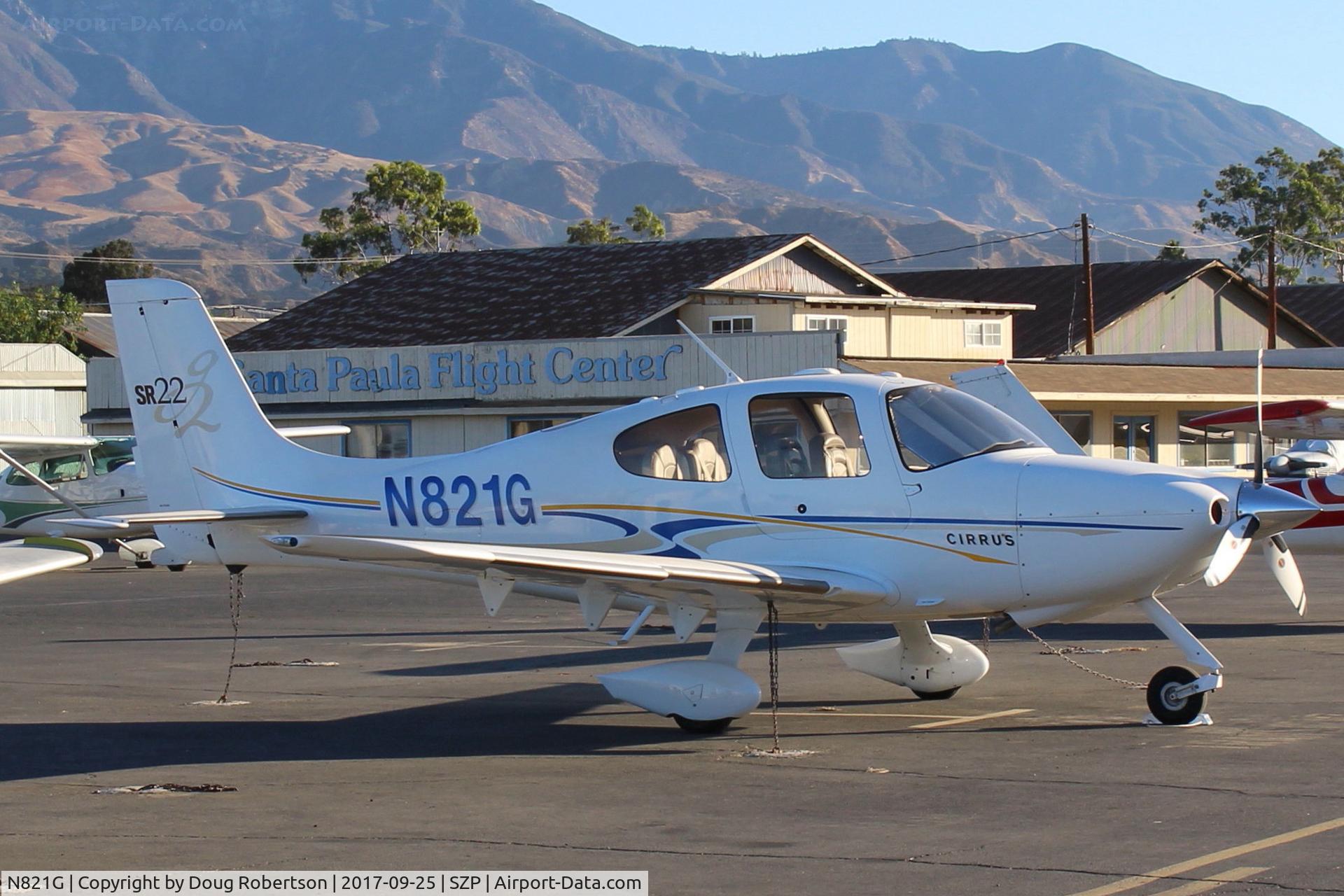 N821G, 2005 Cirrus SR22 G2 C/N 1471, 2005 Cirrus SR-22 G2, Continental IO-550 300 Hp