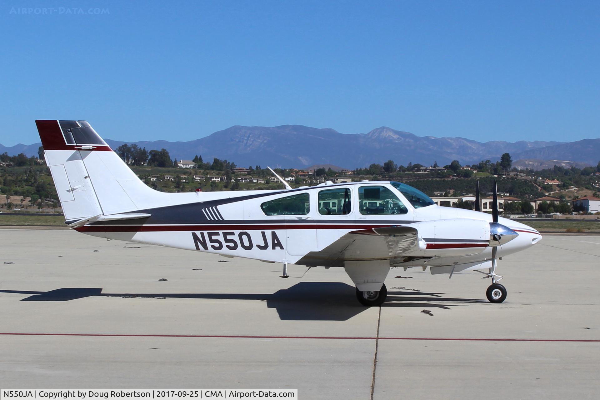 N550JA, 1962 Beech 95-A55 Baron C/N TC-302, 1962 Beech 95-A55 BARON, two Continental IO-470 260 Hp each, six seats is an option on this model and on the 1963 production.