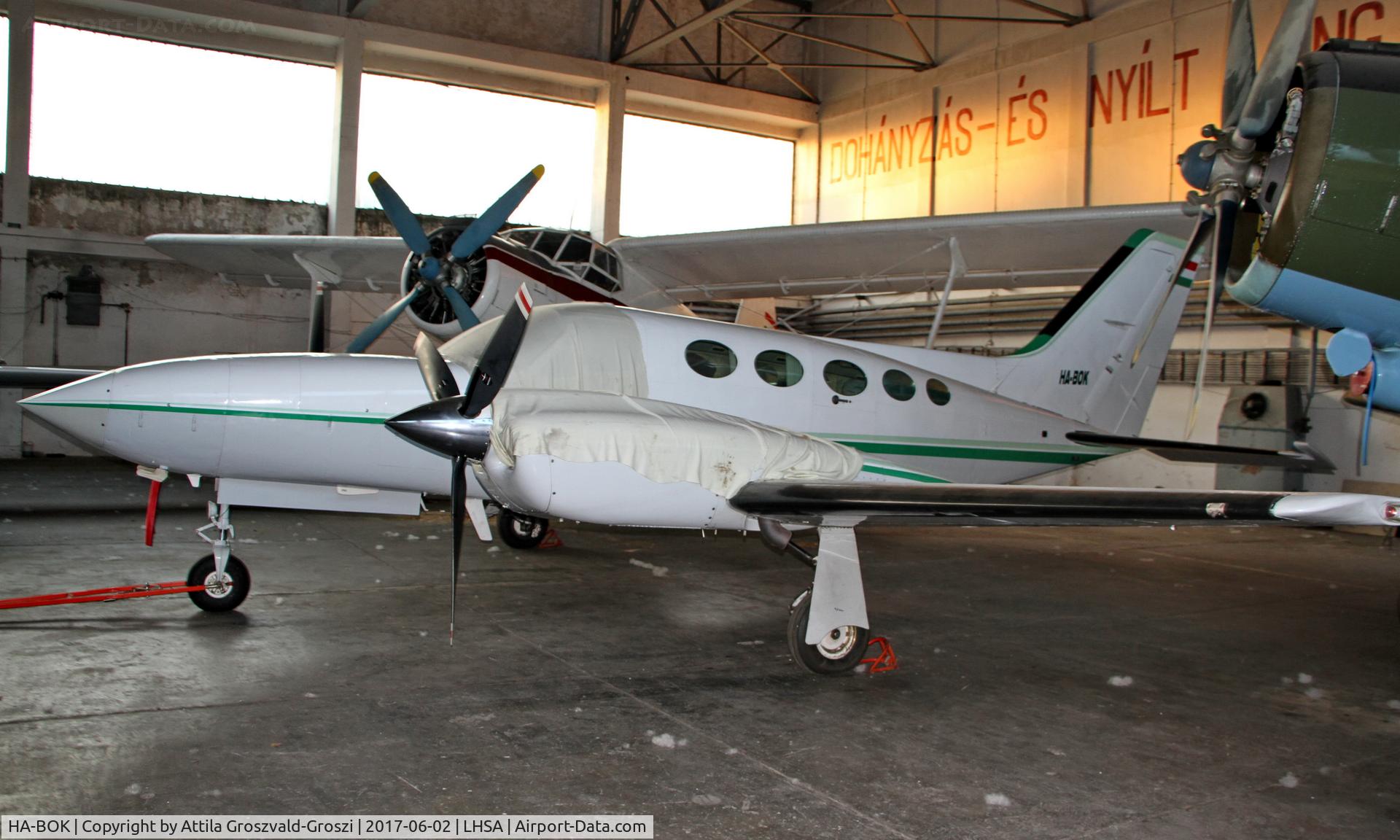 HA-BOK, 1978 Cessna 421C Golden Eagle C/N 421C0445, Szentkirályszabadja Airport, Hungary