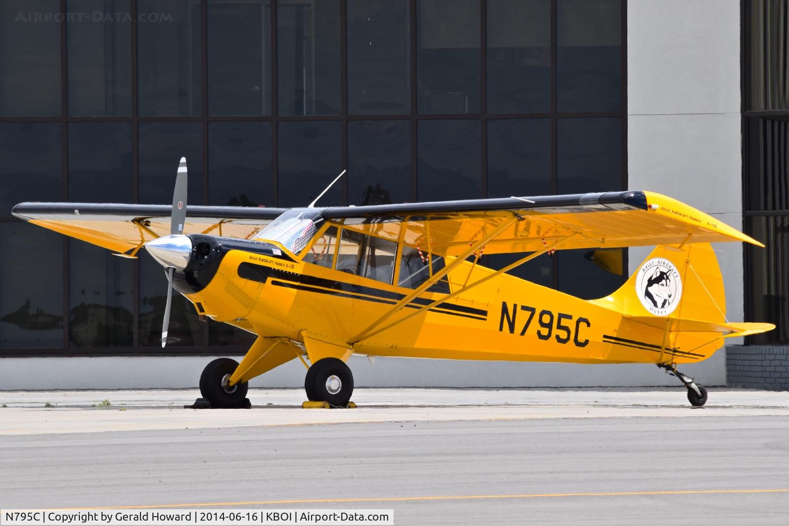 N795C, 1999 Aviat A-1B Husky C/N 2007, Parked on the north GA ramp.