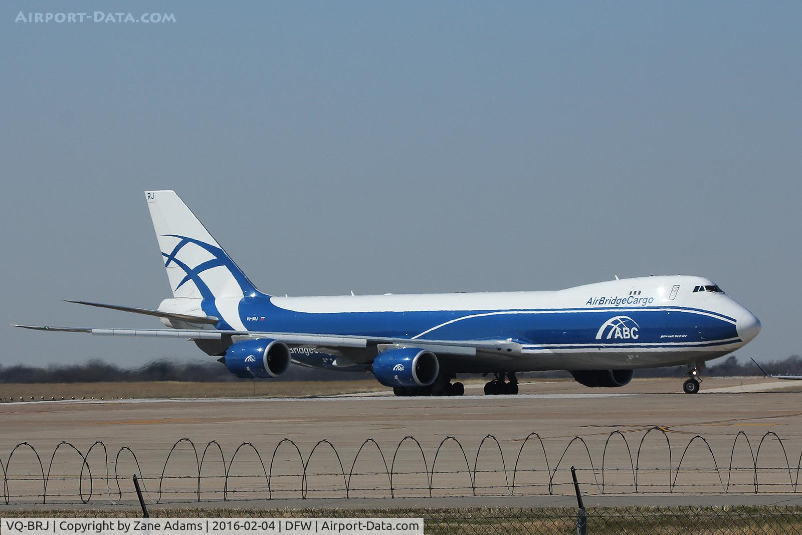 VQ-BRJ, 2013 Boeing 747-8HVF C/N 37670, Air Bridge Cargo at DFW Airport