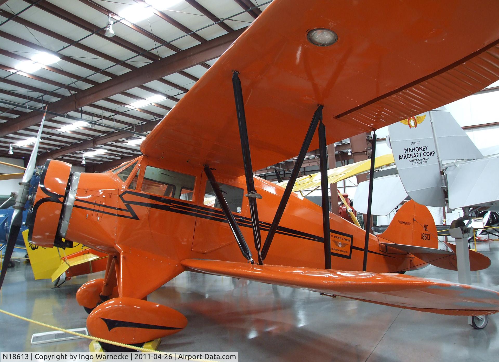 N18613, 1933 Waco UEC C/N 3684, Waco UEC at the Yanks Air Museum, Chino CA