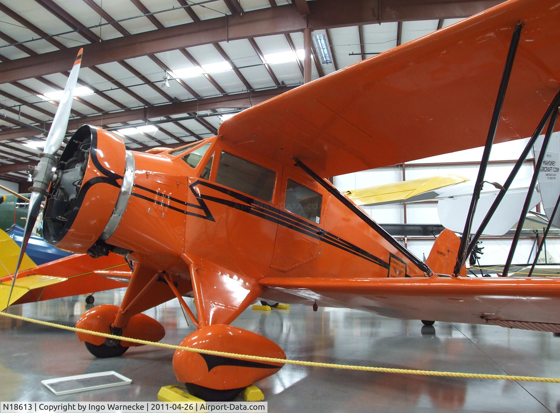 N18613, 1933 Waco UEC C/N 3684, Waco UEC at the Yanks Air Museum, Chino CA