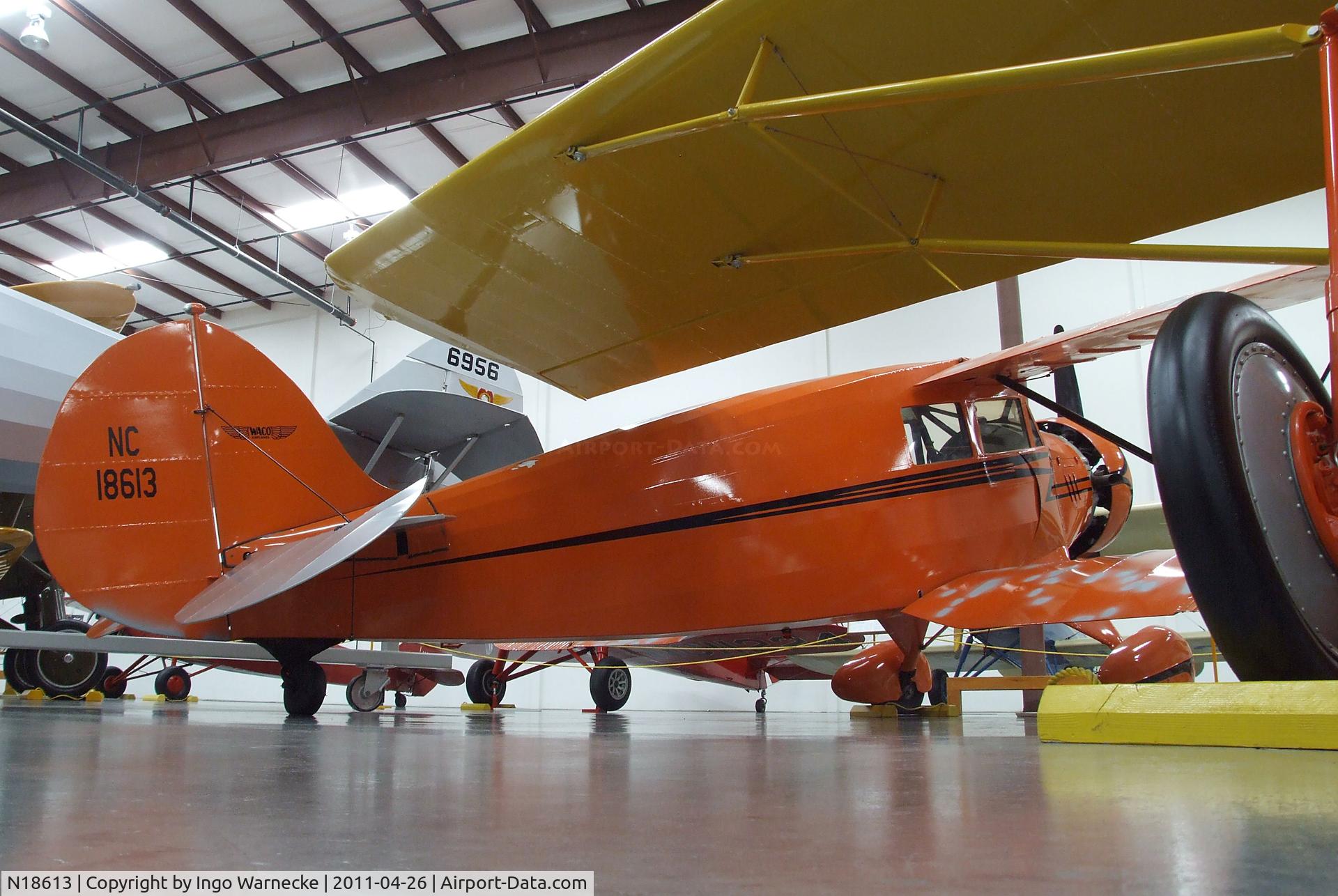 N18613, 1933 Waco UEC C/N 3684, Waco UEC at the Yanks Air Museum, Chino CA