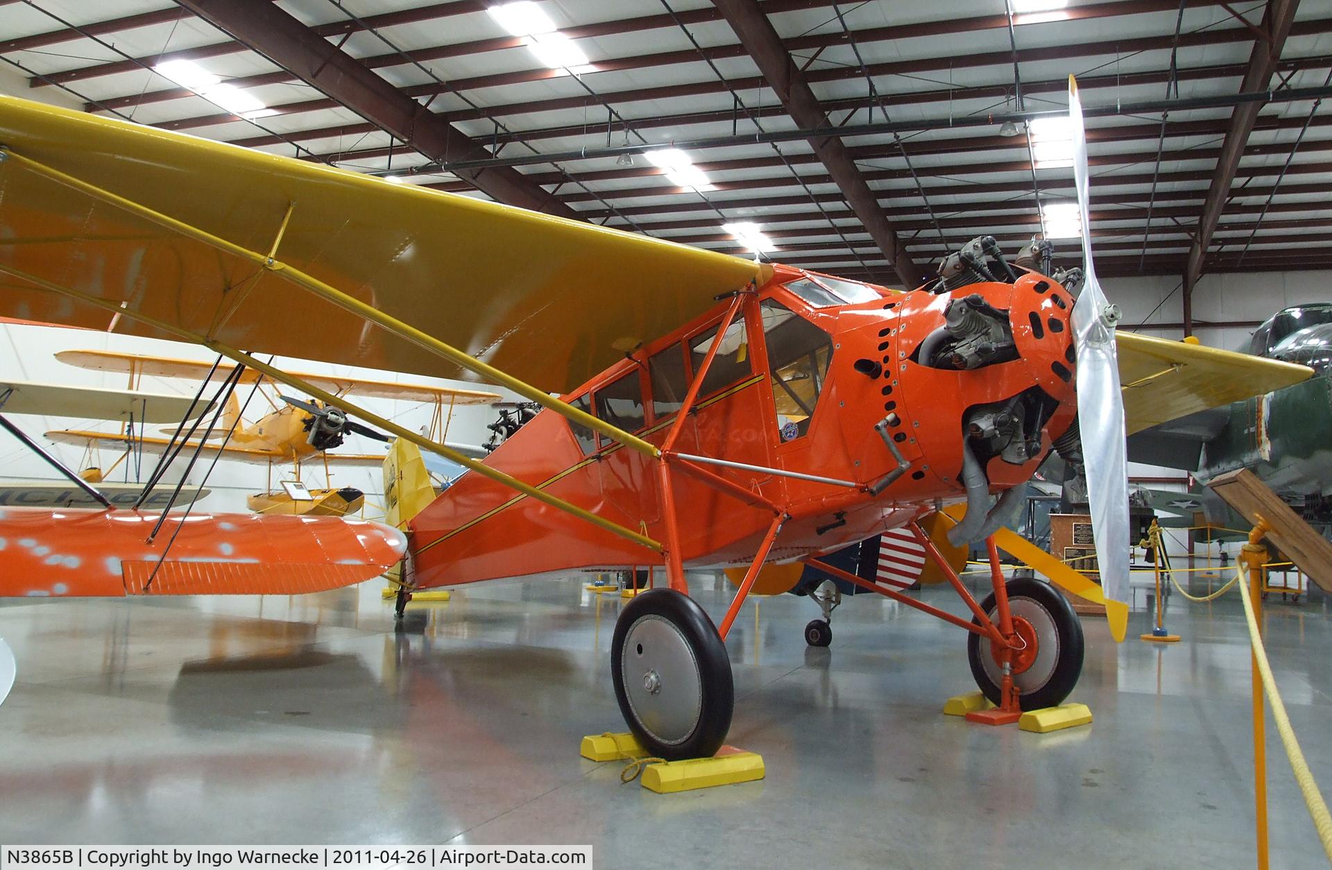 N3865B, 1928 Curtiss-Wright Robin C/N 469, Curtiss-Wright Robin C-1 at the Yanks Air Museum, Chino CA