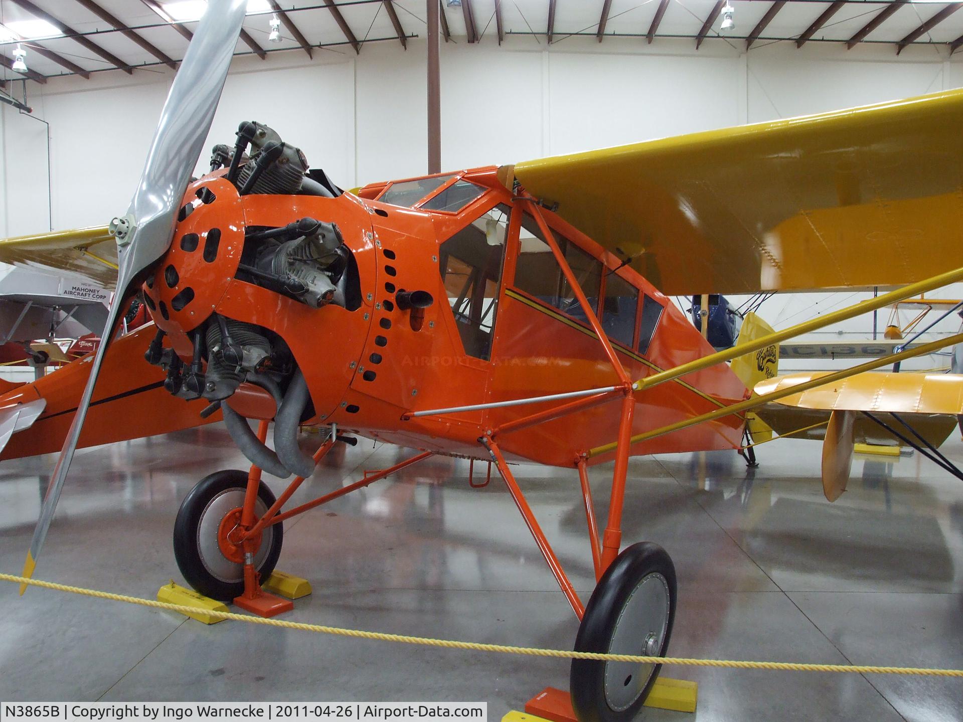 N3865B, 1928 Curtiss-Wright Robin C/N 469, Curtiss-Wright Robin C-1 at the Yanks Air Museum, Chino CA
