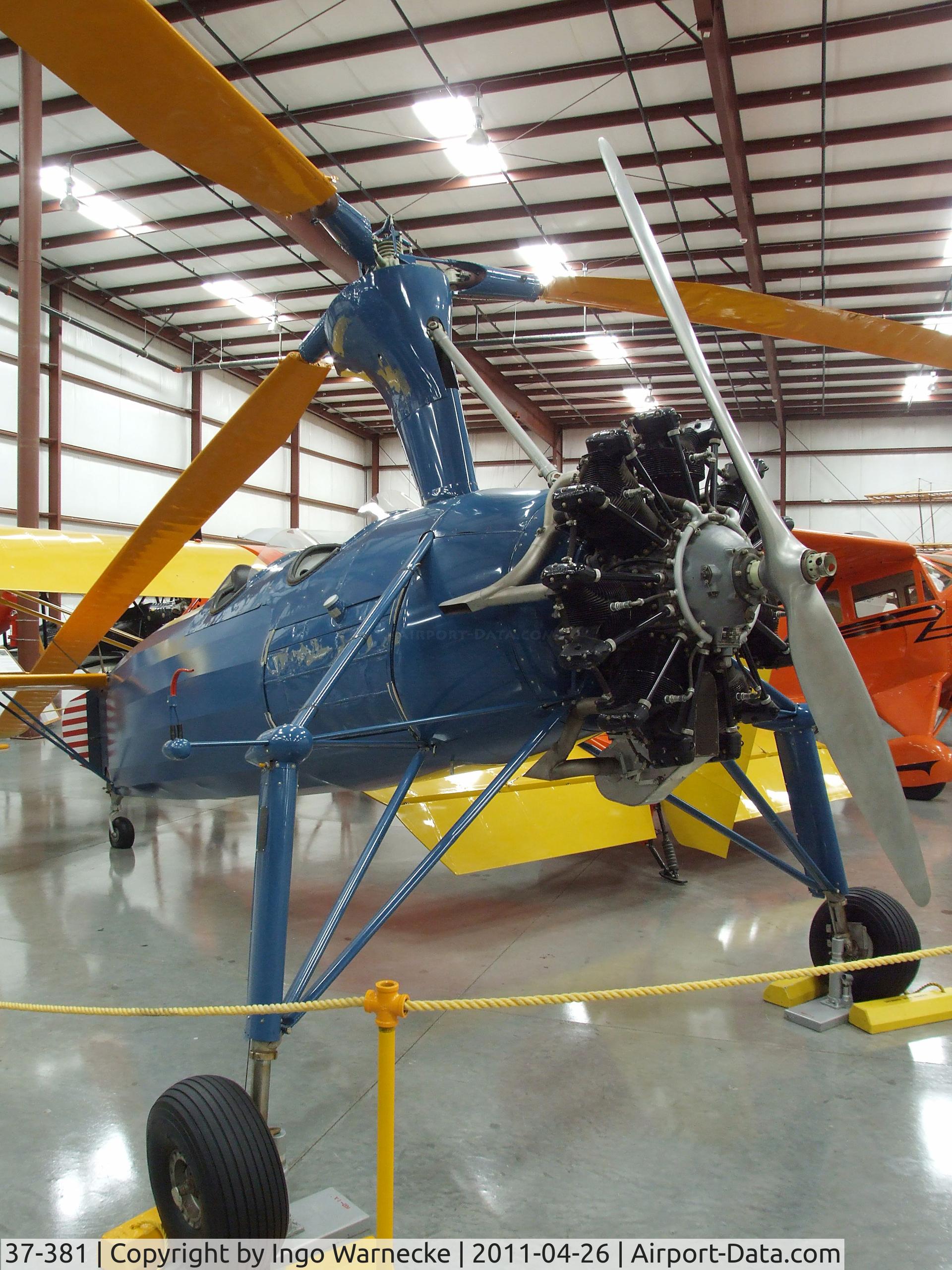 37-381, 1937 Kellett YG-1B C/N 108, Kellet KD-1A (YG-1B) at the Yanks Air Museum, Chino CA