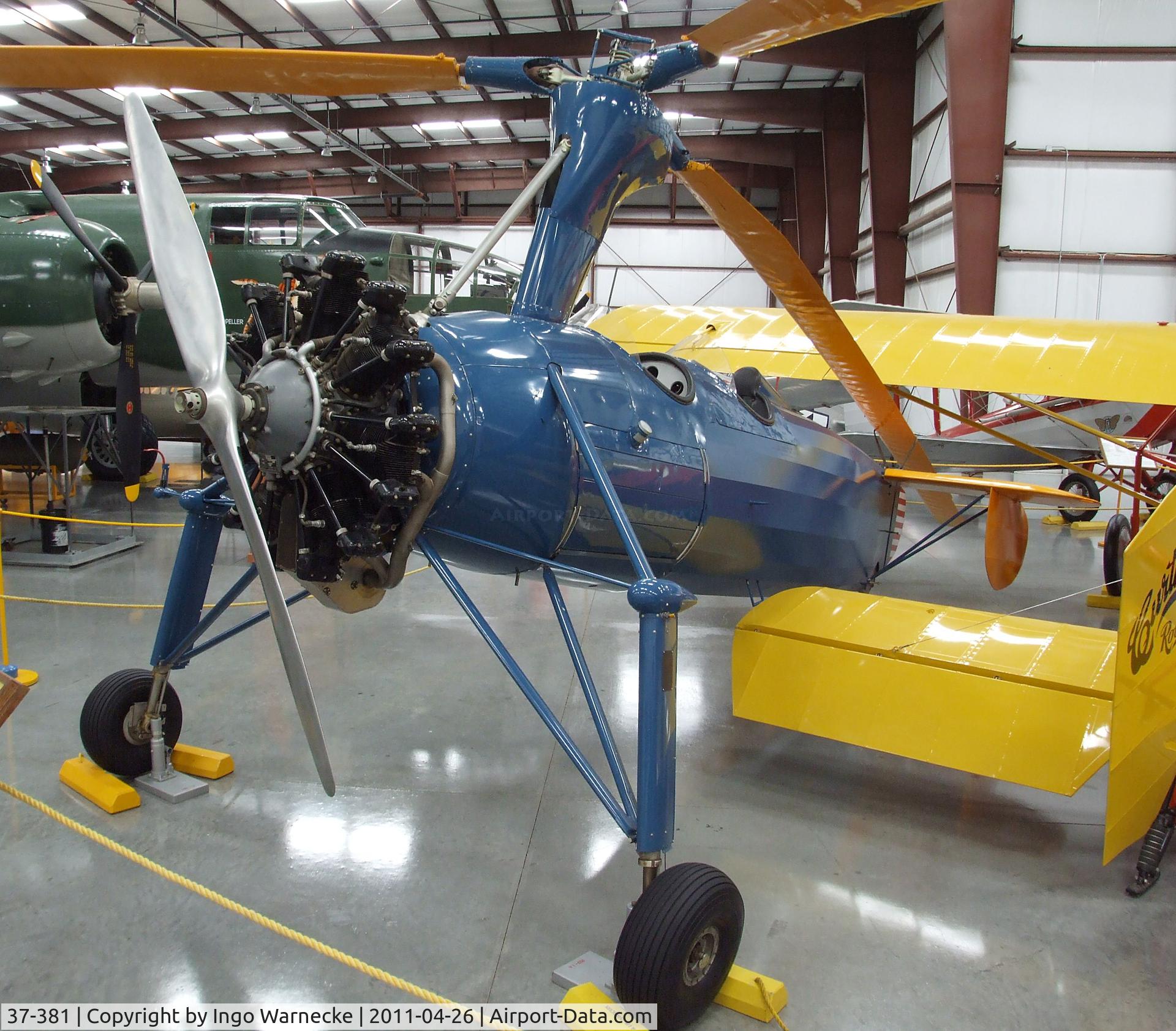 37-381, 1937 Kellett YG-1B C/N 108, Kellet KD-1A (YG-1B) at the Yanks Air Museum, Chino CA