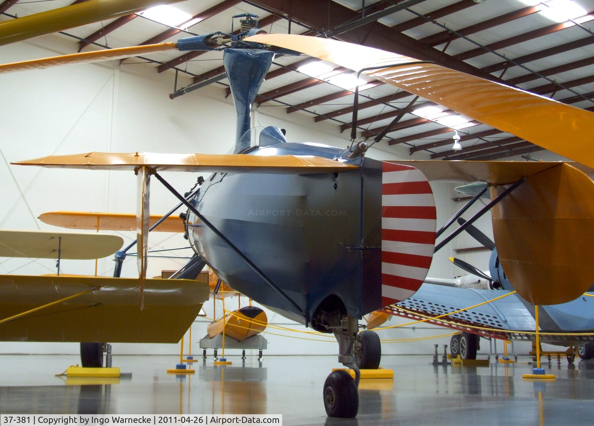 37-381, 1937 Kellett YG-1B C/N 108, Kellet KD-1A (YG-1B) at the Yanks Air Museum, Chino CA