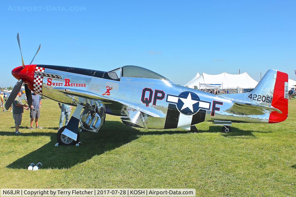 N68JR, 1944 North American P-51D Mustang C/N 44-72051, At 2017 EAA AirVenture at Oshkosh