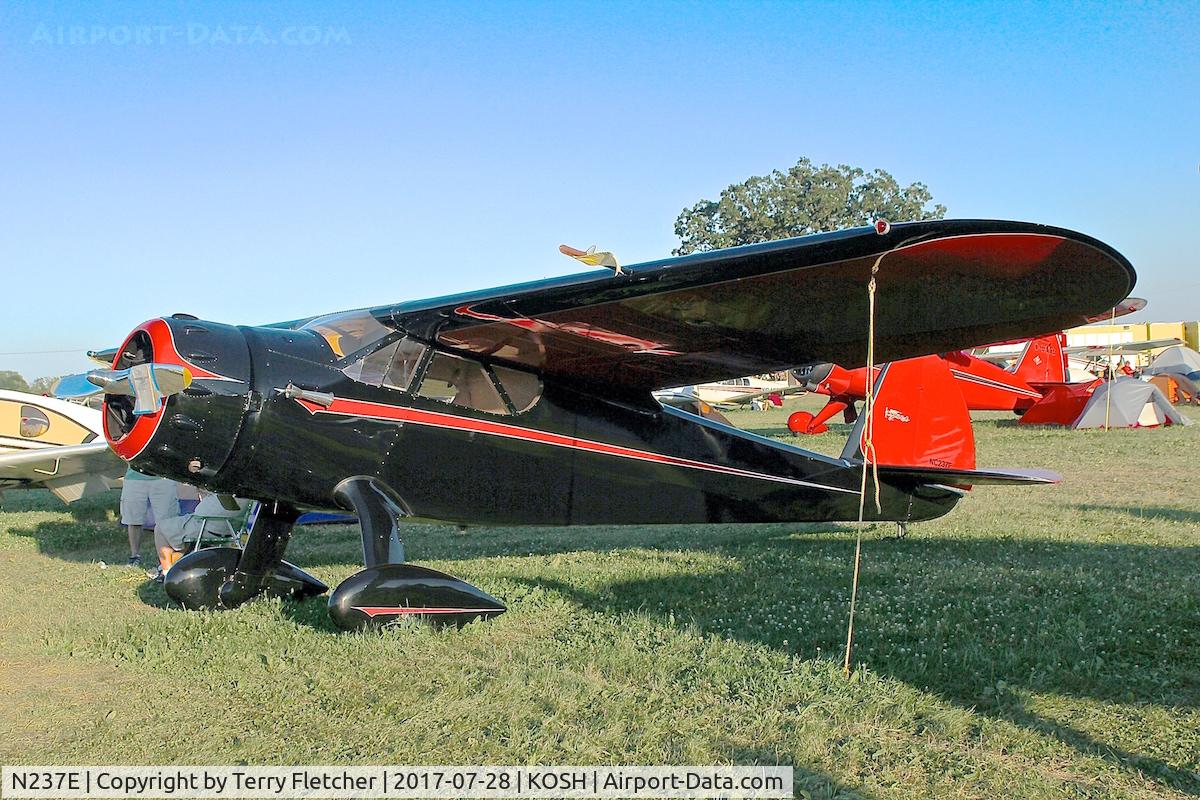 N237E, 1940 Cessna C-165 Airmaster C/N 554, At 2017 EAA AirVenture at Oshkosh