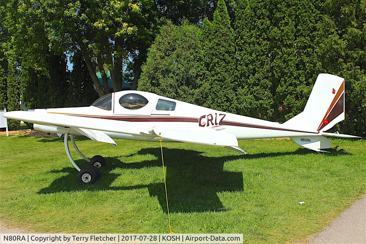 N80RA, 1984 Rutan Model 72 Grizzly C/N 001, At 2017 EAA AirVenture at Oshkosh