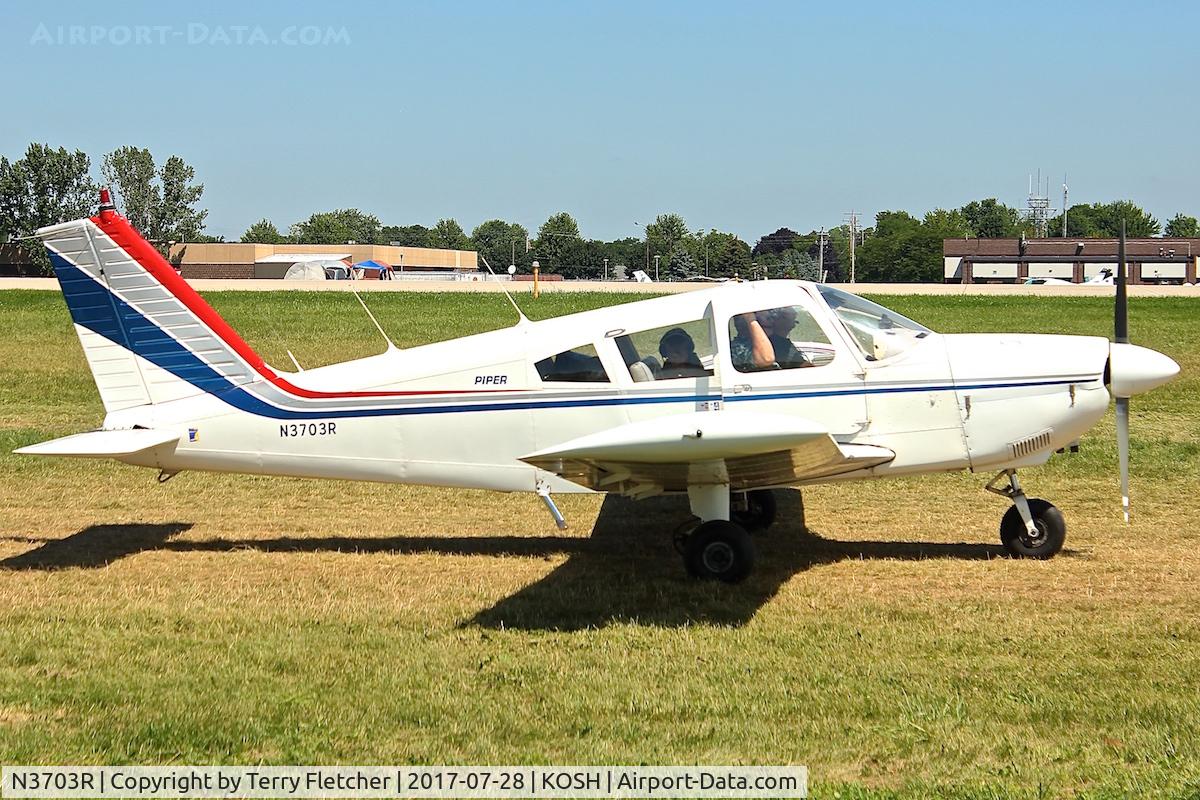 N3703R, 1970 Piper PA-28-180 Cherokee C/N 28-5769, At 2017 EAA AirVenture at Oshkosh