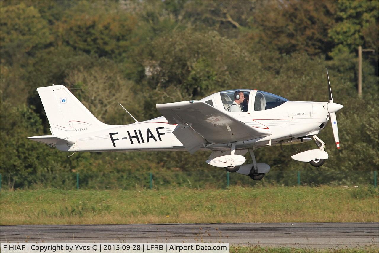F-HIAF, Tecnam P-2002JF Sierra C/N Not Found F-HIAF, Tecnam P2002 JF, On final rwy 07R, Brest-Bretagne Airport (LFRB-BES)