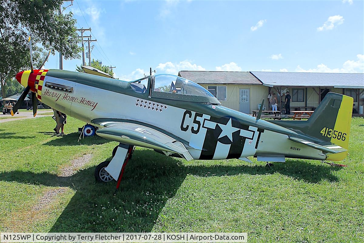 N125WP, 2015 Titan T-51 Mustang C/N M07XXXCOHK0125, At 2017 EAA AirVenture at Oshkosh