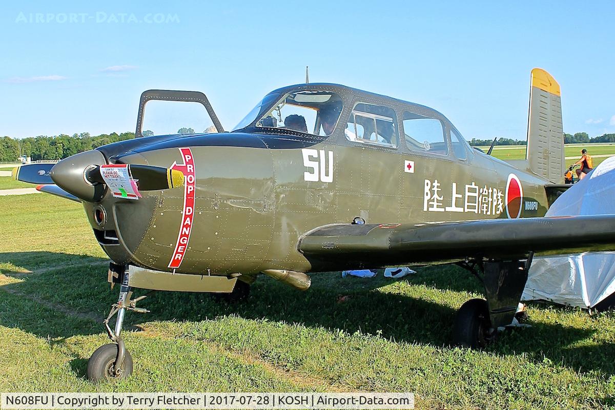 N608FU, Fuji LM-1 Nikko C/N LM-9, At 2017 EAA AirVenture at Oshkosh, ex Japan Air Force 21007