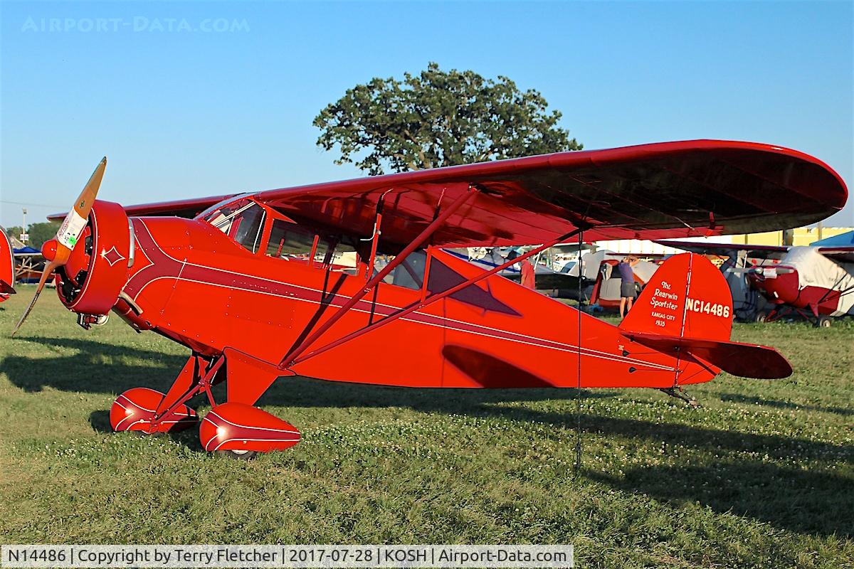 N14486, 1935 Rearwin 7000 C/N 406, At 2017 EAA AirVenture at Oshkosh