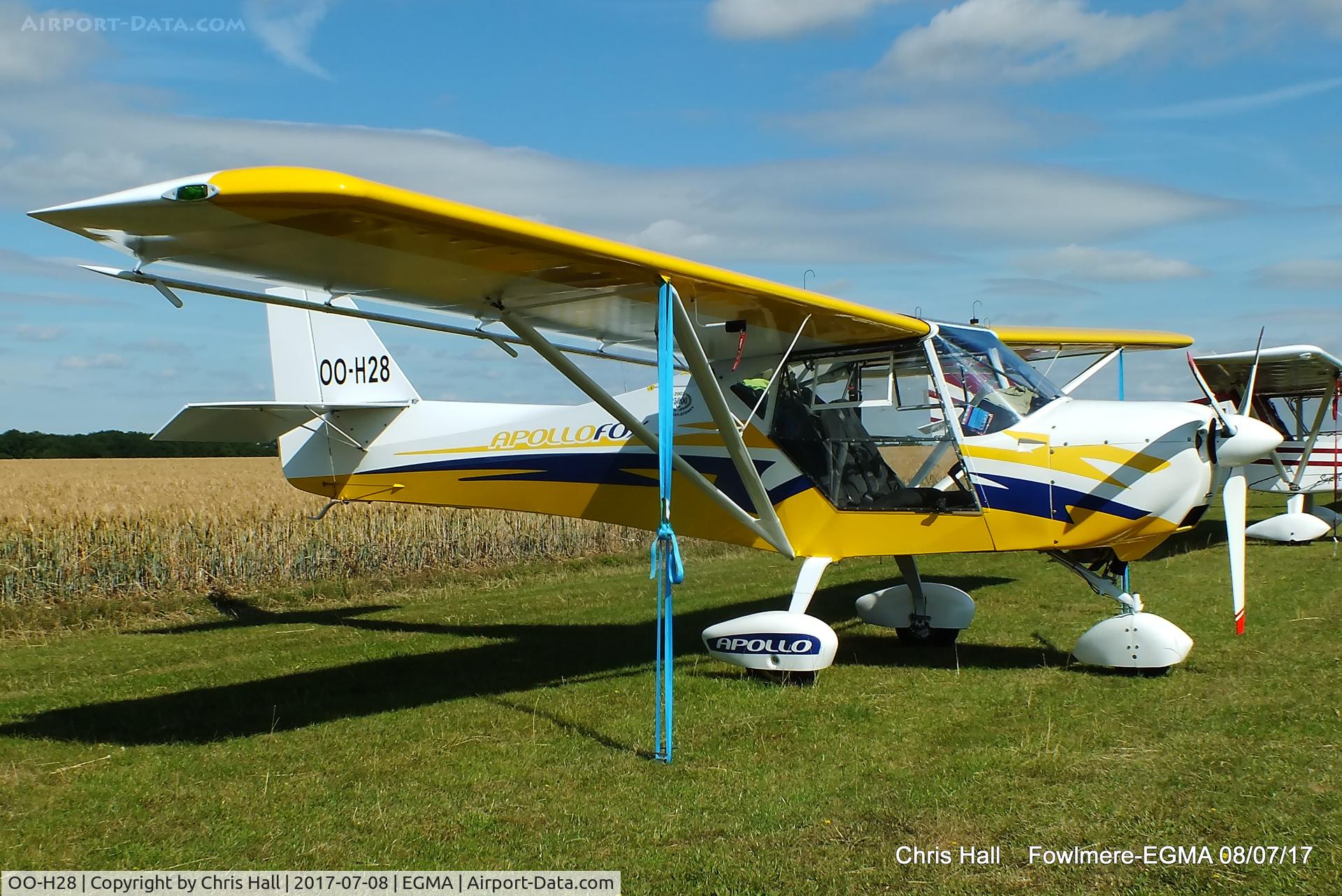 OO-H28, 2010 Halley Apollofox C/N FR300410, at Fowlmere