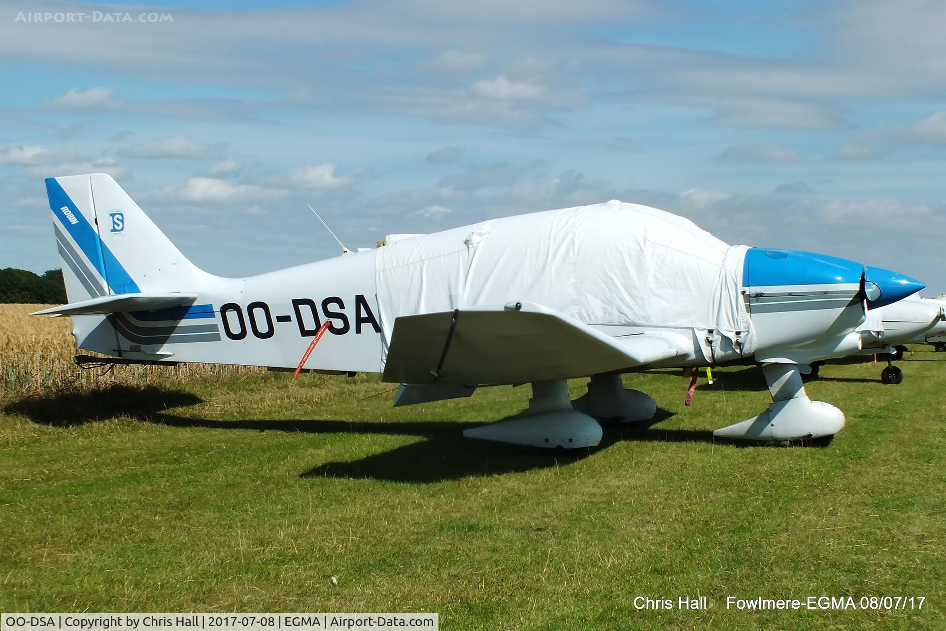 OO-DSA, Robin DR-400-180R Remorqueur Regent C/N 1703, at Fowlmere