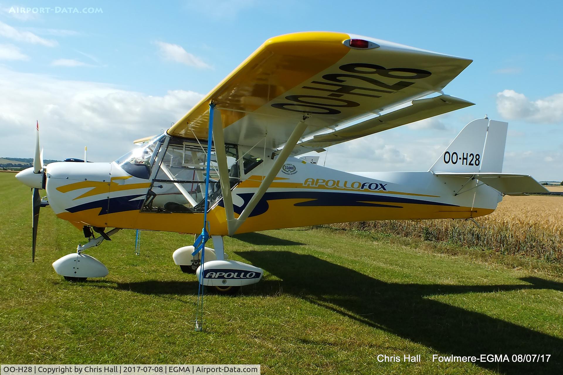 OO-H28, 2010 Halley Apollofox C/N FR300410, at Fowlmere