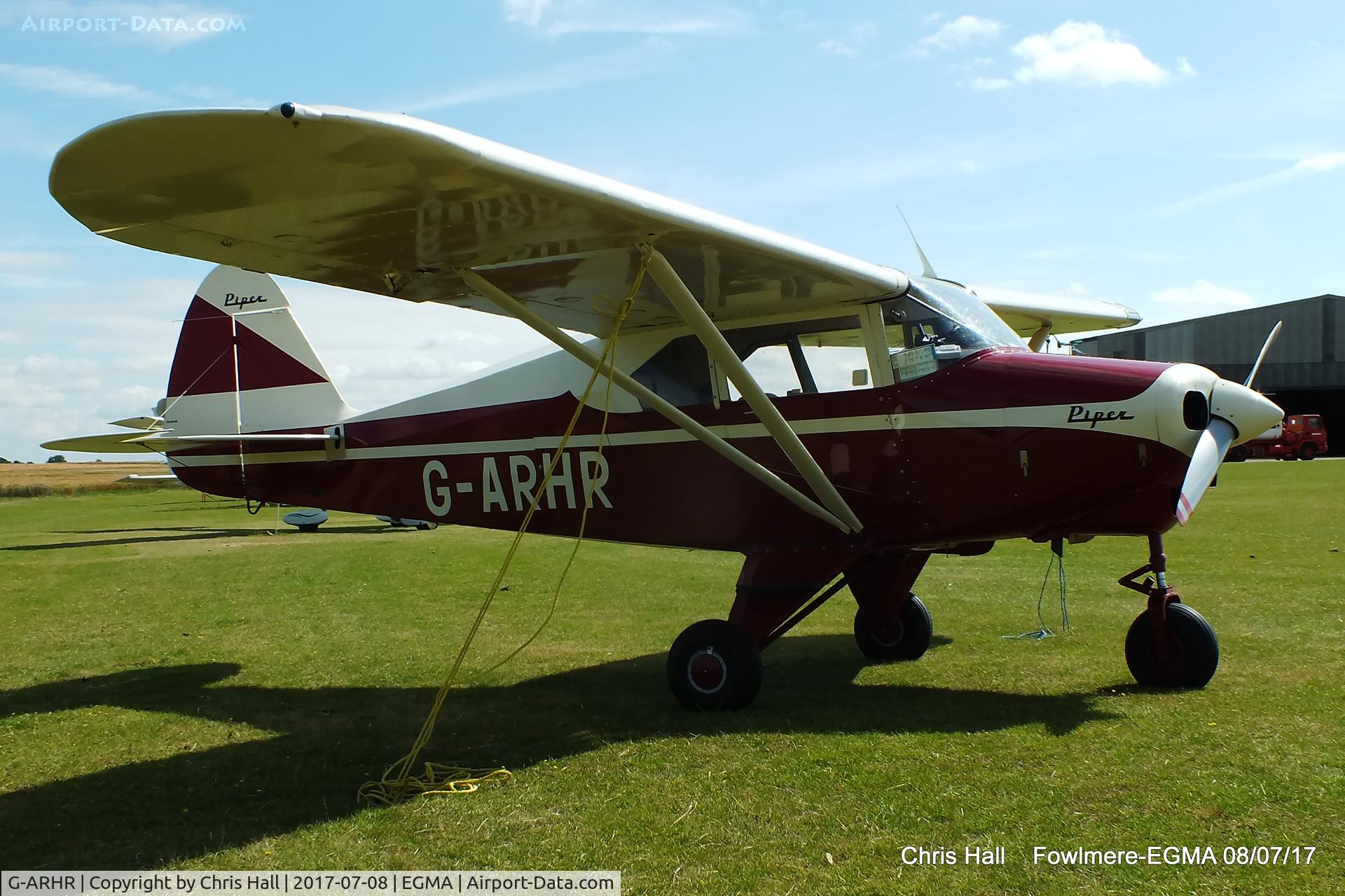 G-ARHR, 1960 Piper PA-22-150 Caribbean C/N 22-7576, at Fowlmere