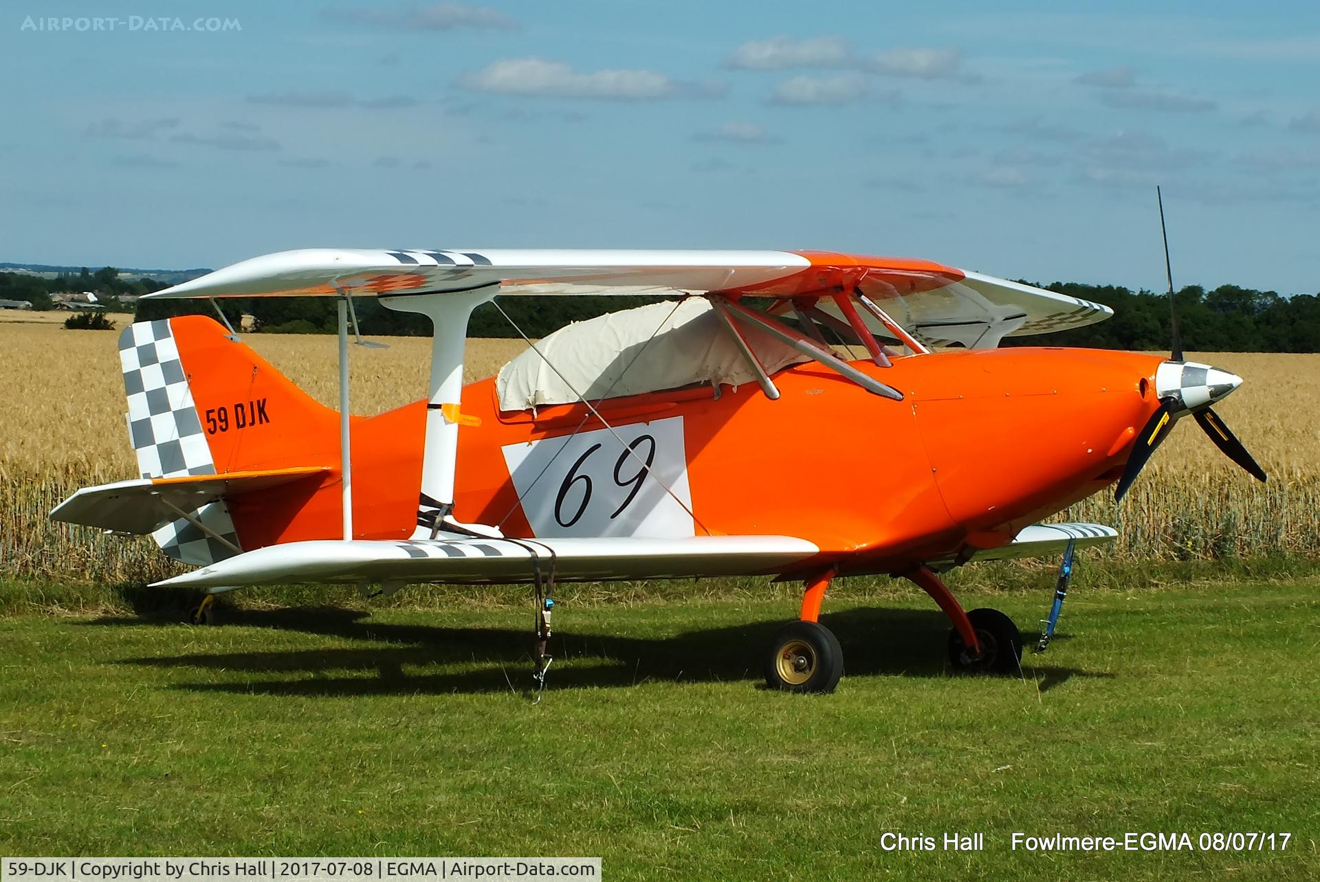 59-DJK, B & F Funk FK-12 Comet C/N 012-069, at Fowlmere