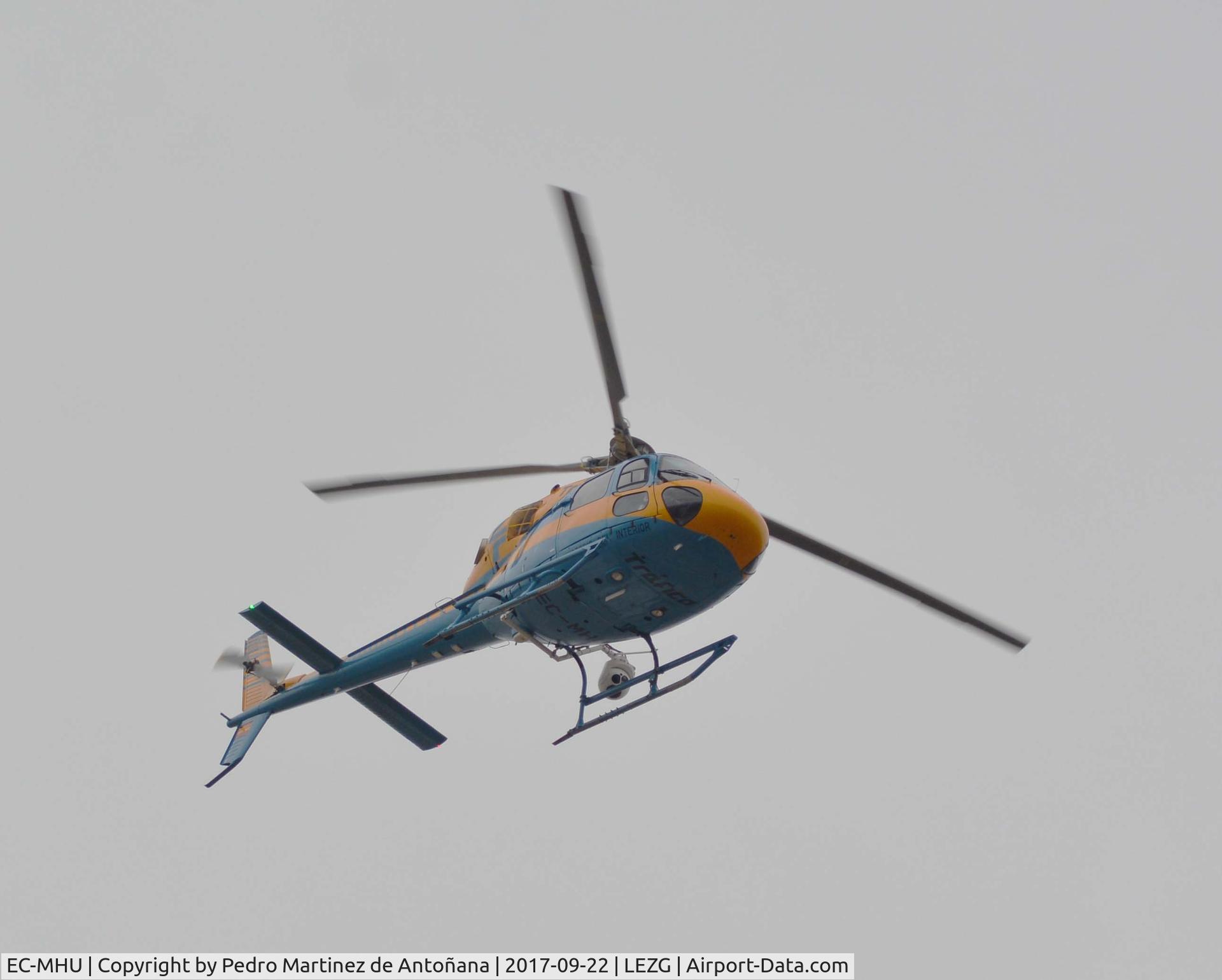 EC-MHU, Aérospatiale AS-355NP Ecureuil 2 C/N 5810, Aeropuerto de Zaragoza - España