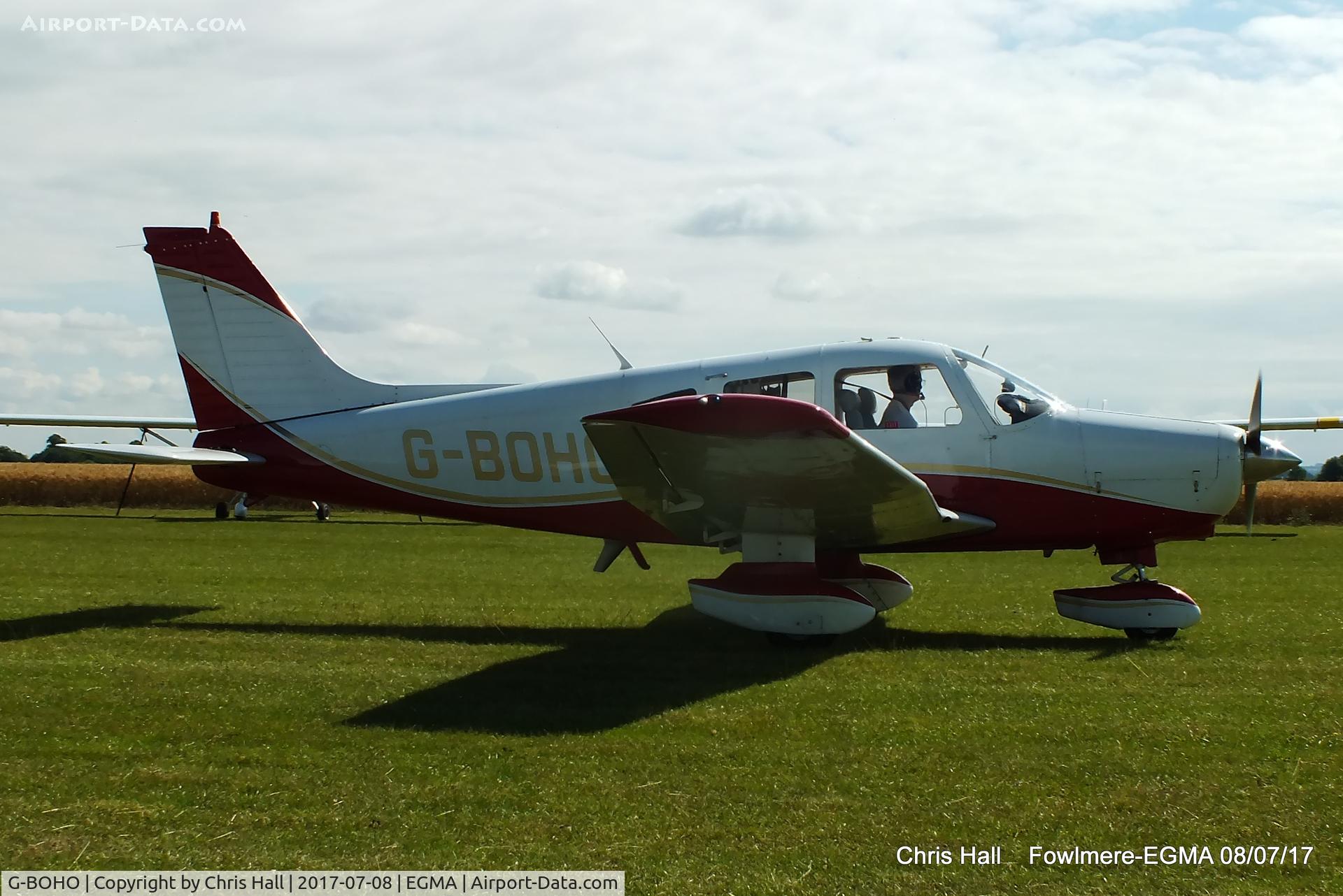 G-BOHO, 1980 Piper PA-28-161 Cherokee Warrior II C/N 28-8016196, at Fowlmere