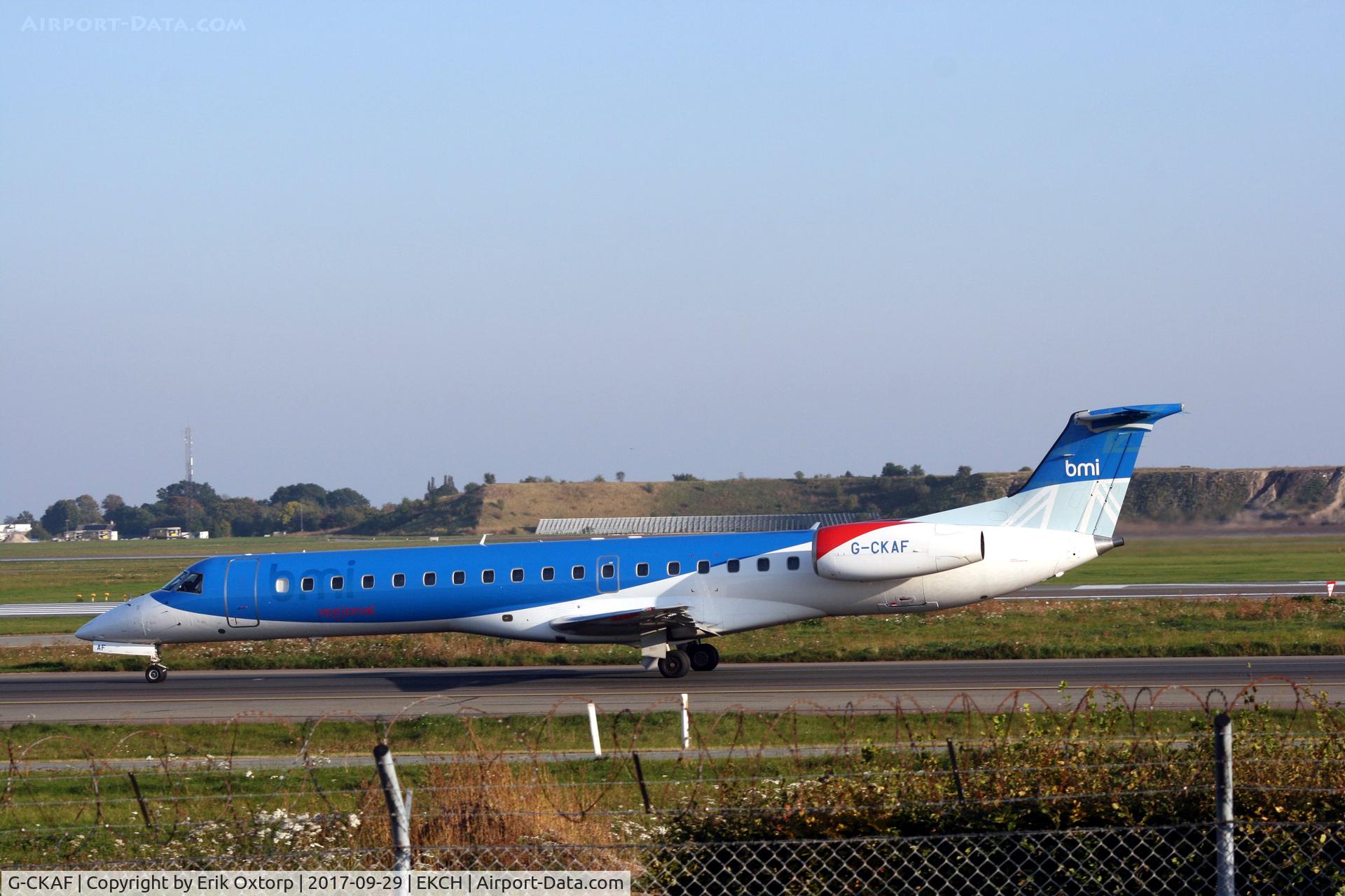 G-CKAF, 1998 Embraer EMB-145EU (ERJ-145EU) C/N 145047, G-CKAF just landed rw 04L