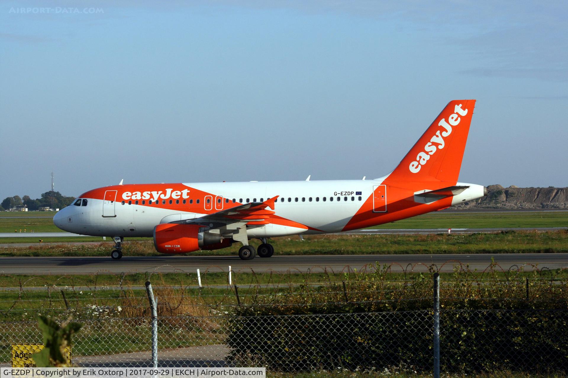 G-EZDP, 2008 Airbus A319-111 C/N 3675, G-EZDP landed rw 04L