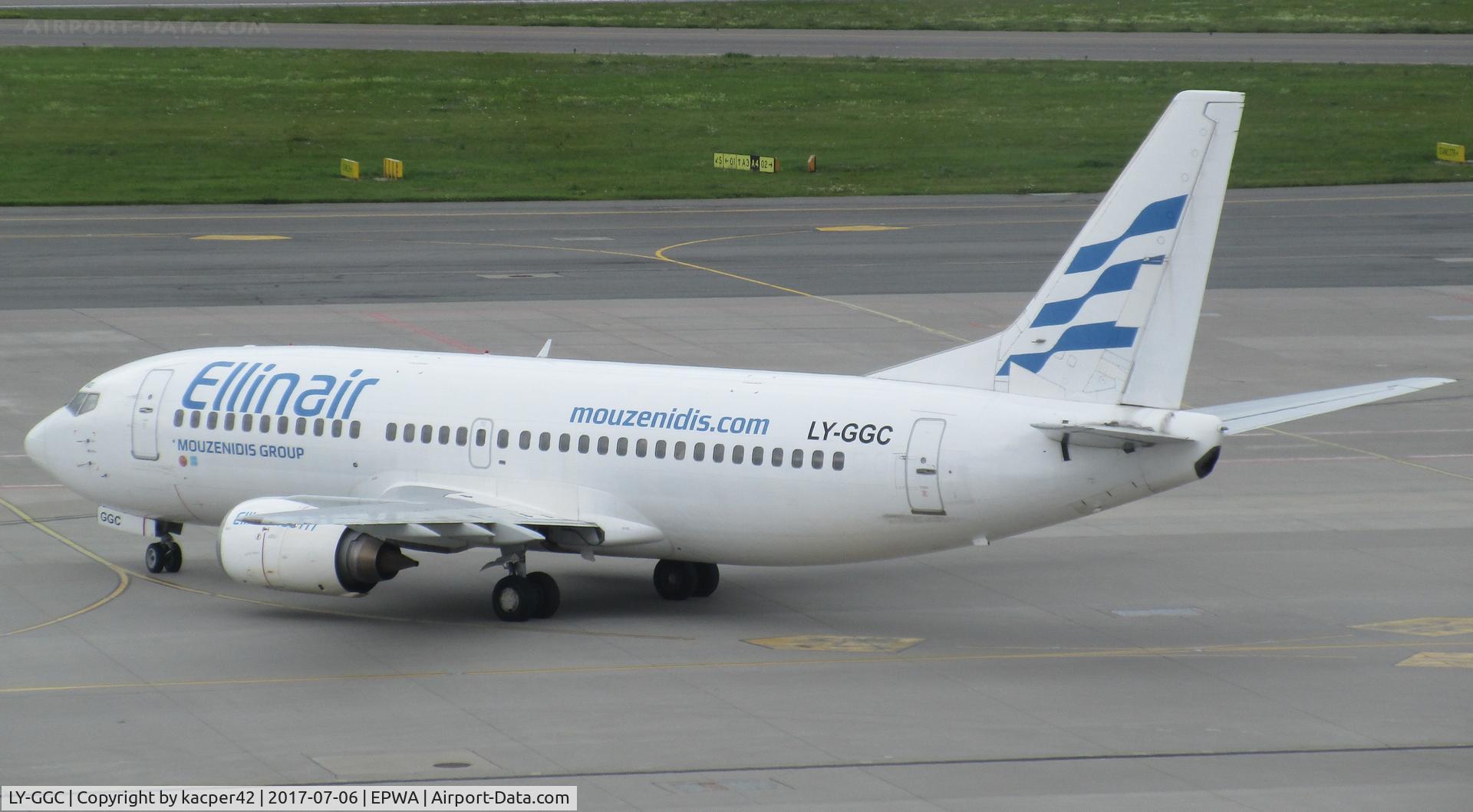 LY-GGC, 1990 Boeing 737-3Q8 C/N 24492, EPWA/LY-GGC