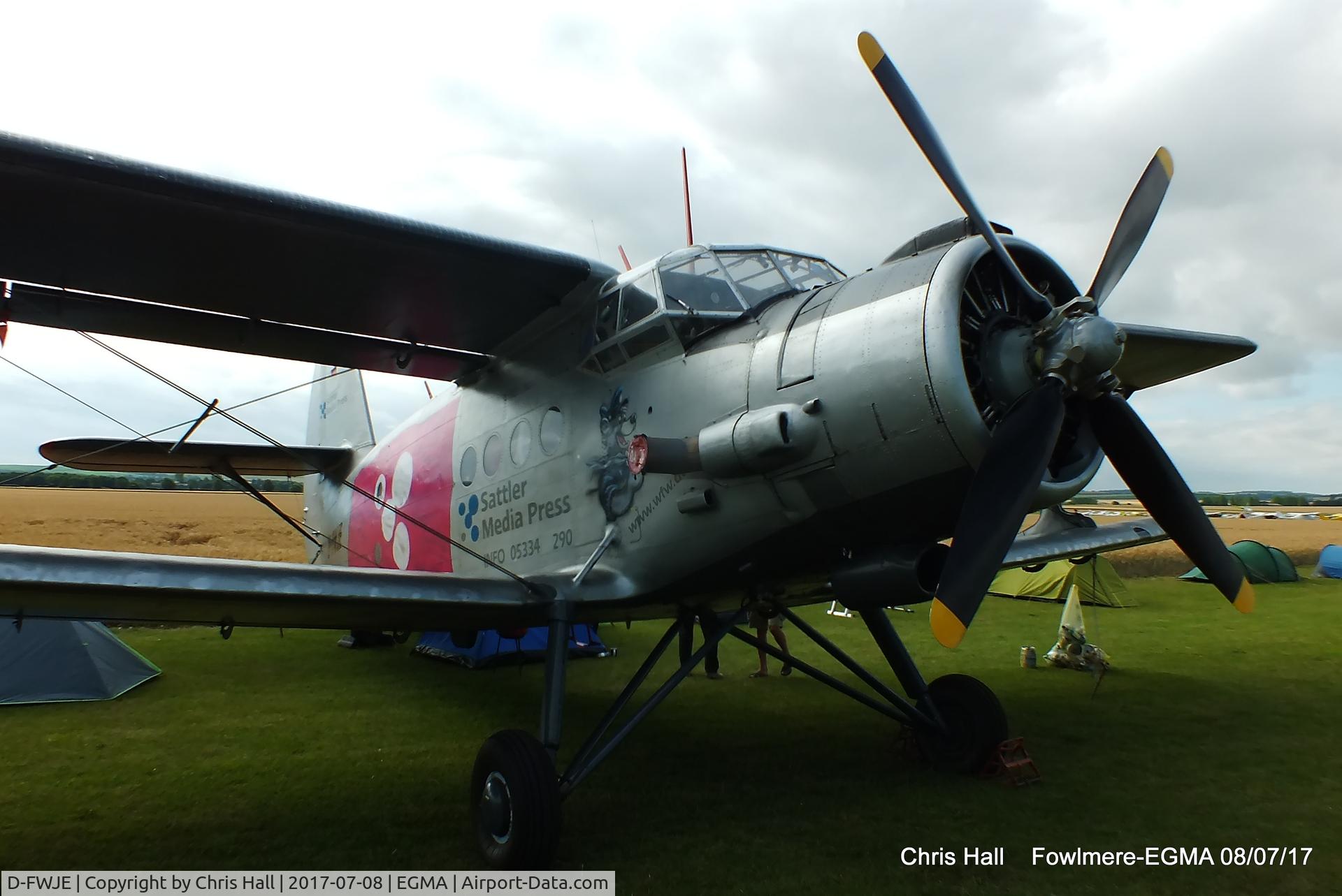 D-FWJE, 1970 Antonov An-2T C/N 1G108-69, at Fowlmere