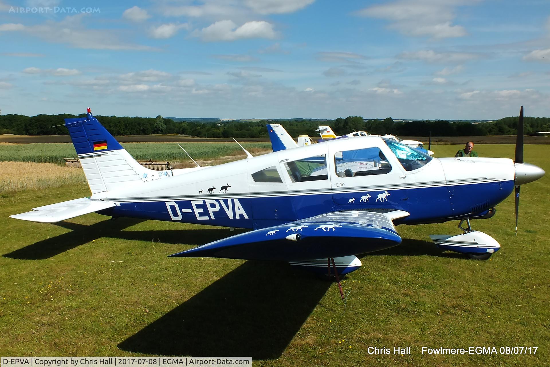 D-EPVA, 1973 Piper PA-28-180 Cherokee C/N 28-7305352, at Fowlmere