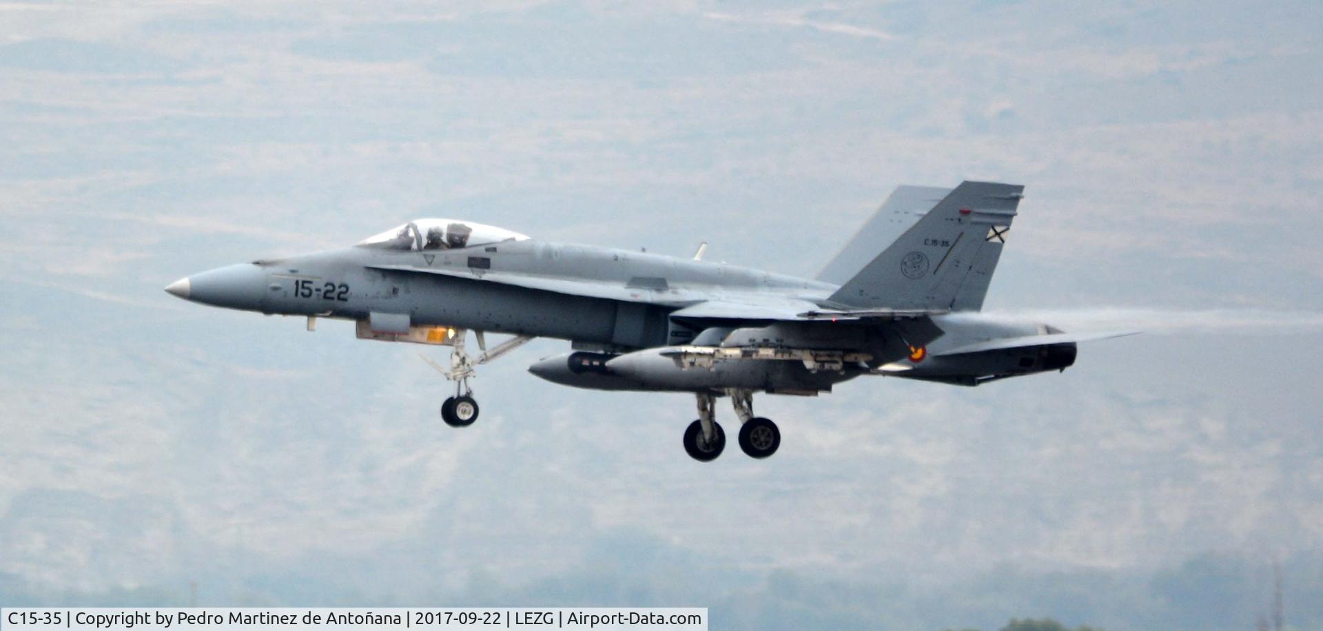 C15-35, McDonnell Douglas EF-18A Hornet C/N 0642/A532, Aeropuerto de Zaragoza - España