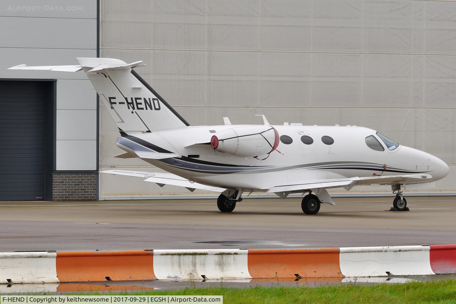F-HEND, 2009 Cessna 510 Citation Mustang Citation Mustang C/N 510-0161, Nice Visitor.
